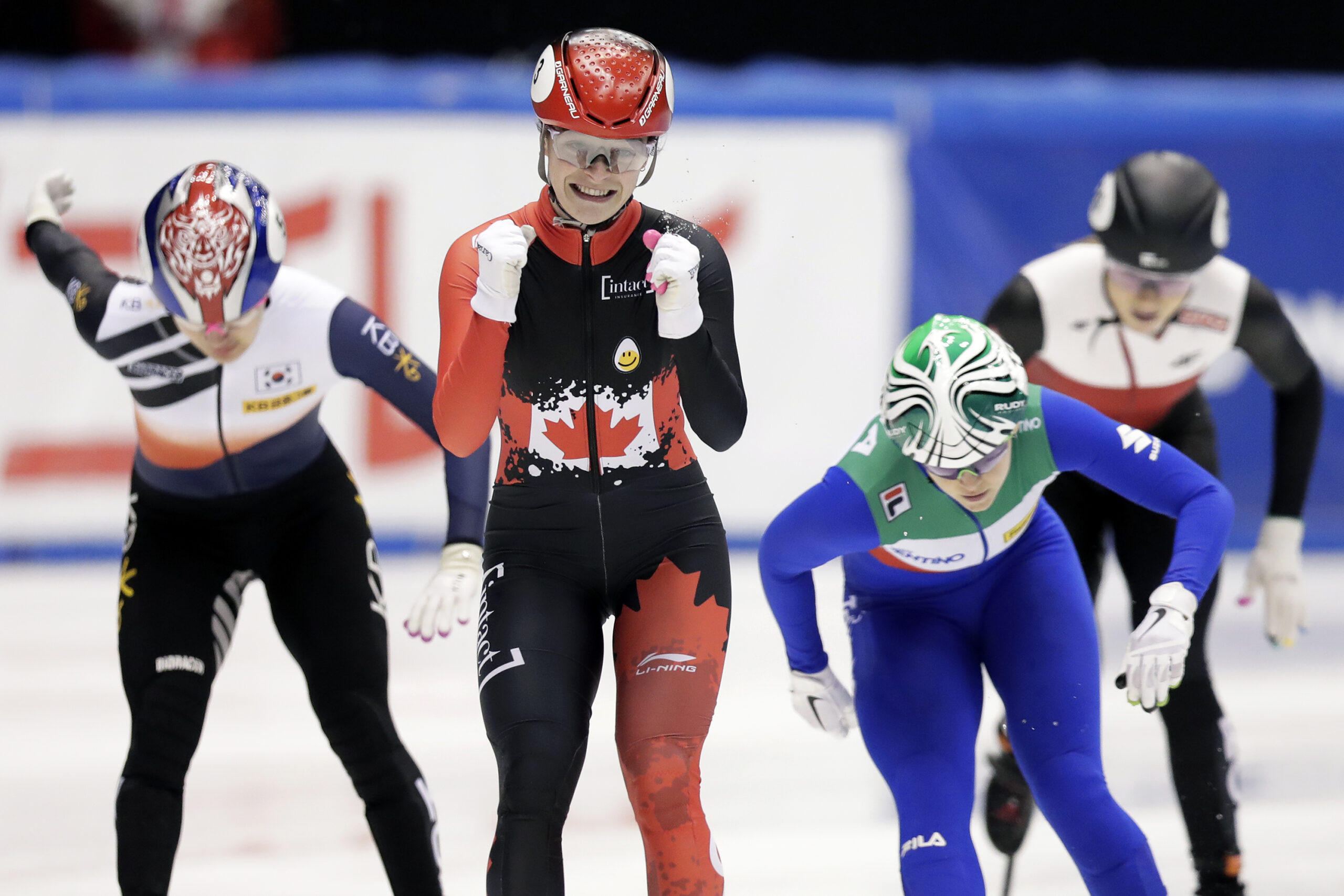 Kim Boutin, Gold medal encore, Short track success, Remarkable achievement, 2560x1710 HD Desktop