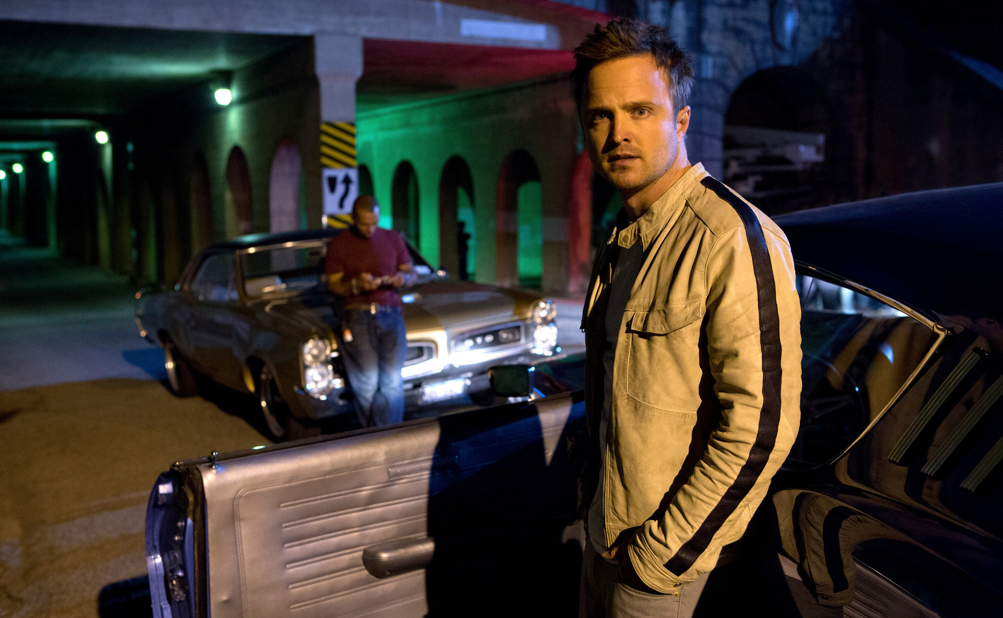 Aaron Paul, Aaron Paul grabs the wheel, Need for Speed, The New York Times, 2050x1270 HD Desktop