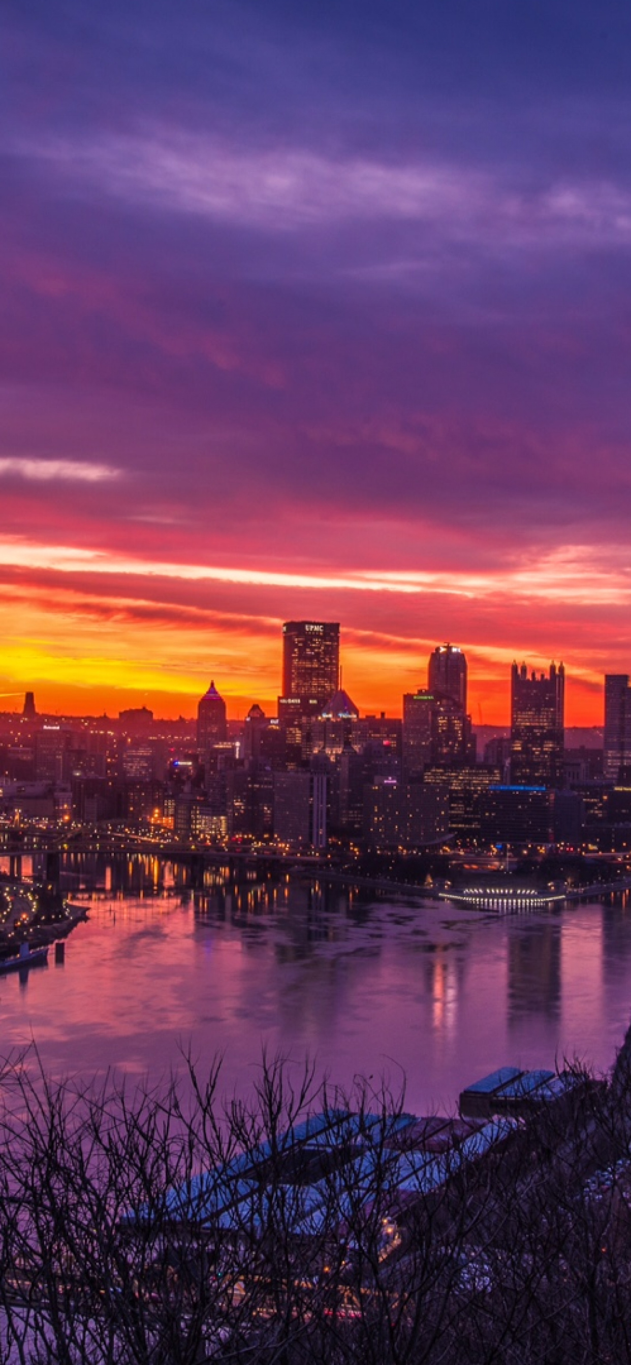 Pittsburgh iPhone wallpaper, Ethan Peltier, Skyline, 1250x2690 HD Phone