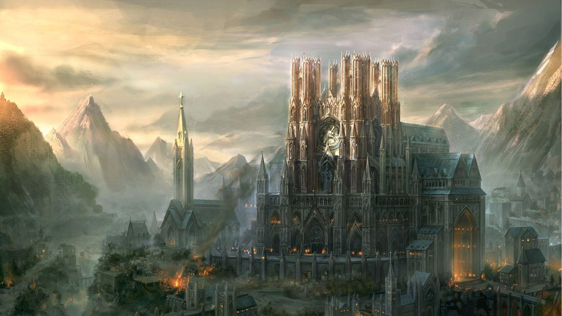 Castle, High Fantasy Wallpaper, 1920x1080 Full HD Desktop