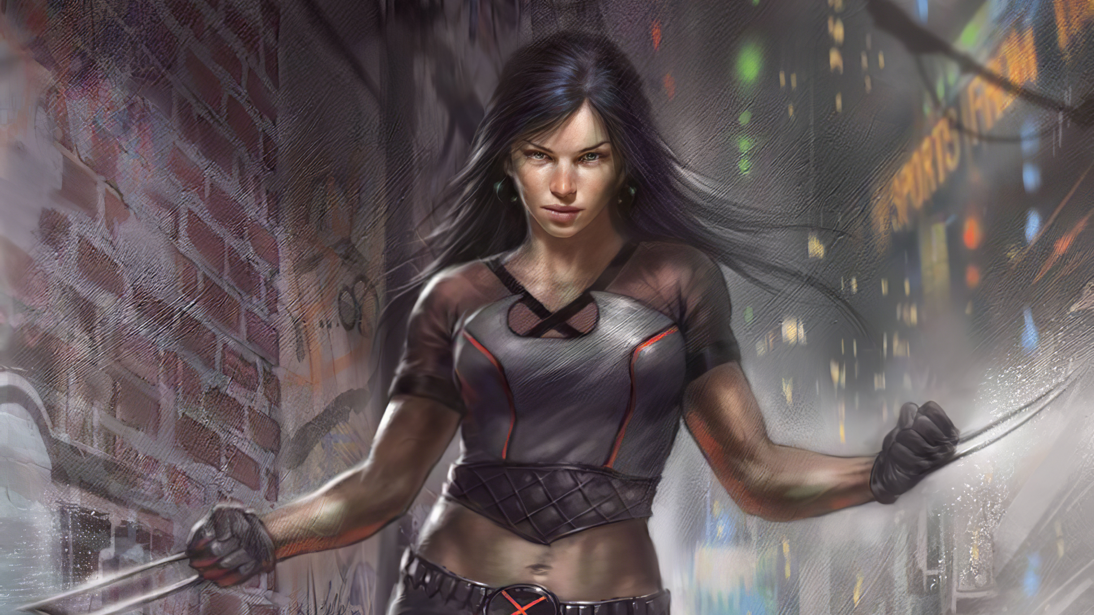Laura (X-Men), X-23, Laura Kinney, Marvel comics, 3840x2160 4K Desktop