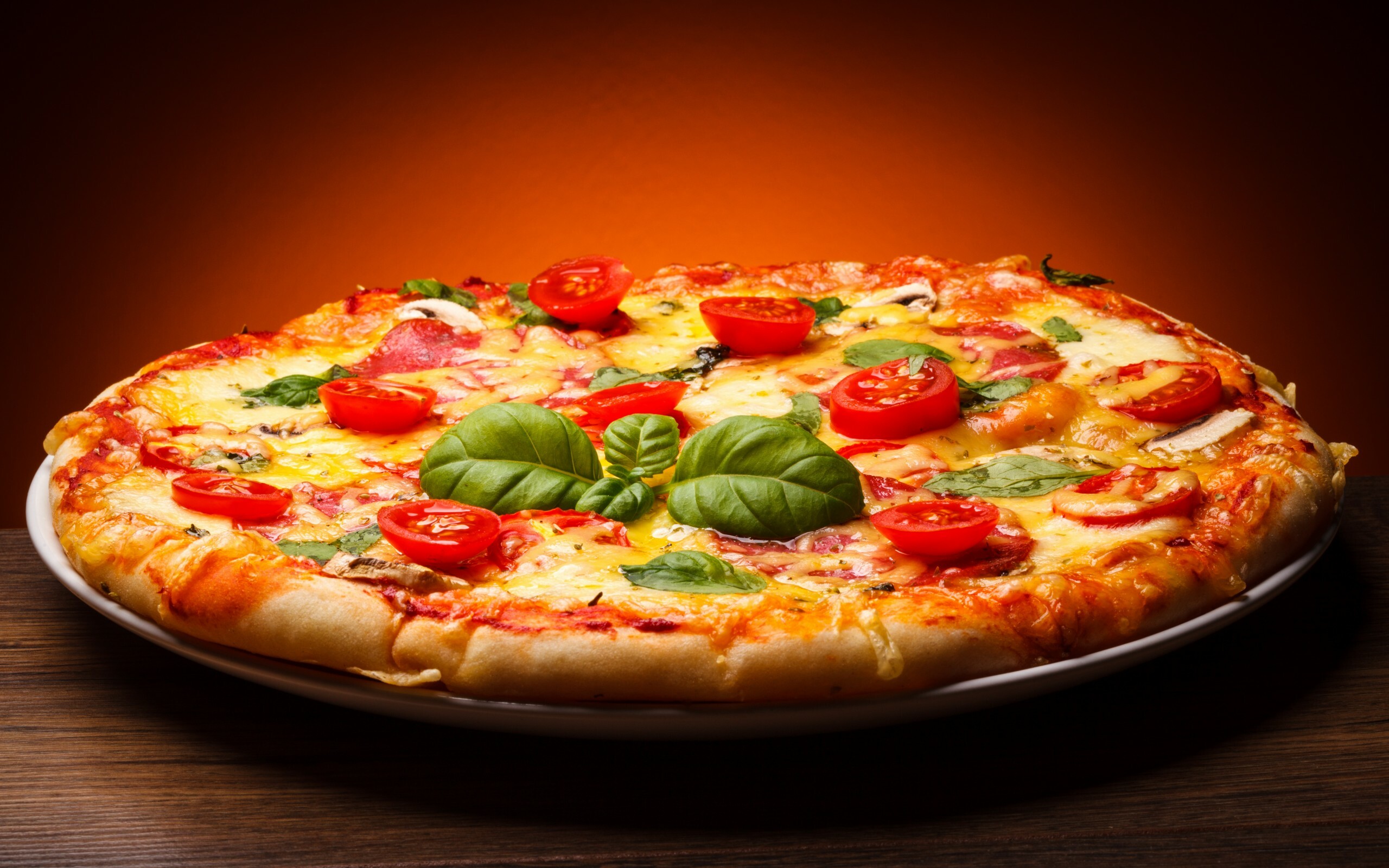 Pizza extravaganza, Cheesy delight, Tasty slices, Italian flavors, 2560x1600 HD Desktop