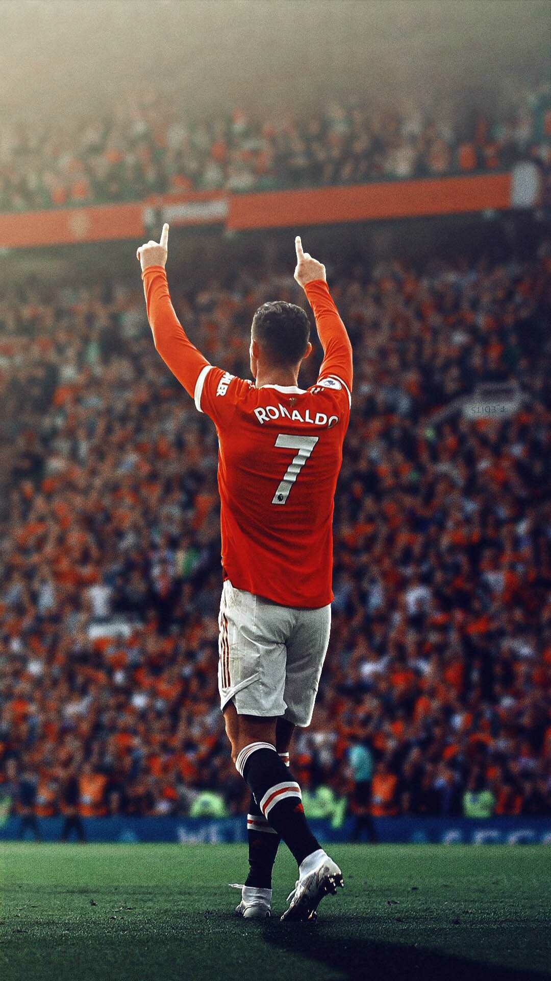 Cristiano Ronaldo, Athletic physique, Intense gaze, Soccer icon, 1080x1920 Full HD Phone
