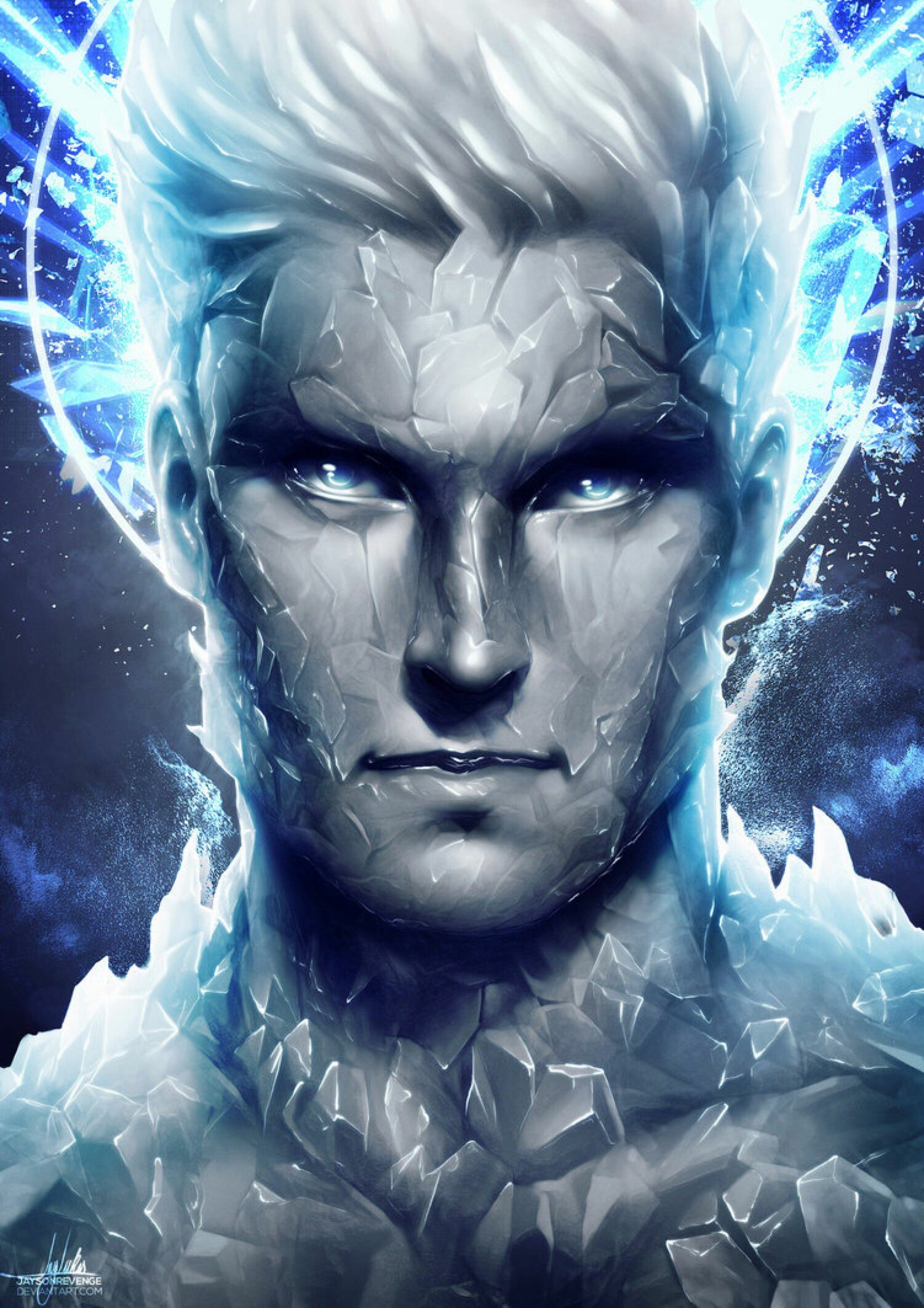 Artwork, Iceman (Marvel) Wallpaper, 1510x2130 HD Phone