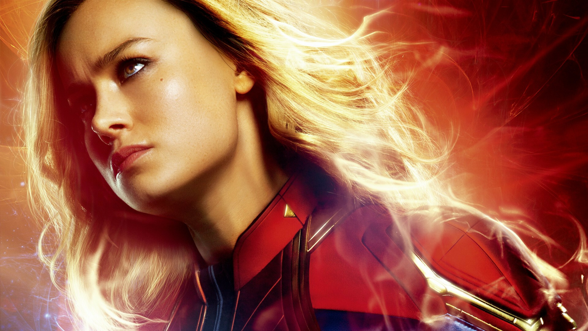 Ms. Marvel, Brie Larson, Captain Marvel, Widescreen, 1920x1080 Full HD Desktop