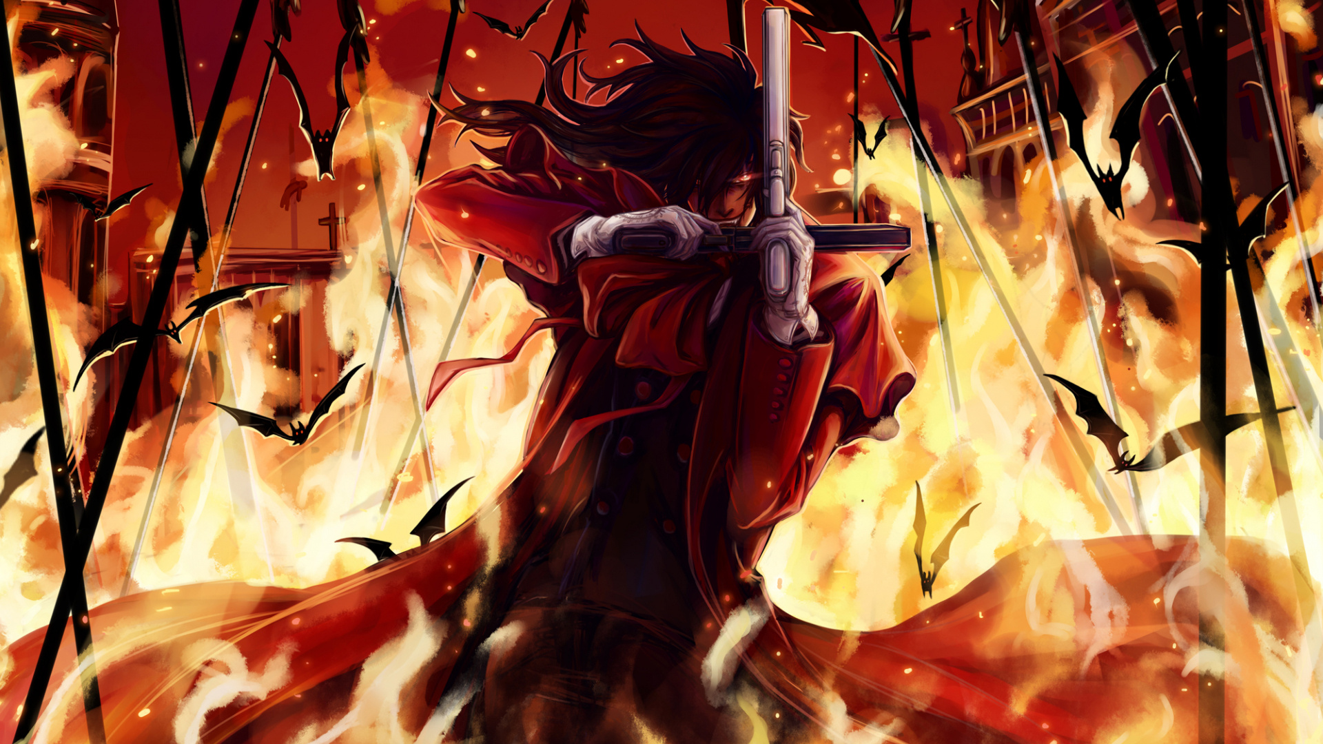 Hellsing, Anime wallpapers, Gothic style, Dark, 1920x1080 Full HD Desktop