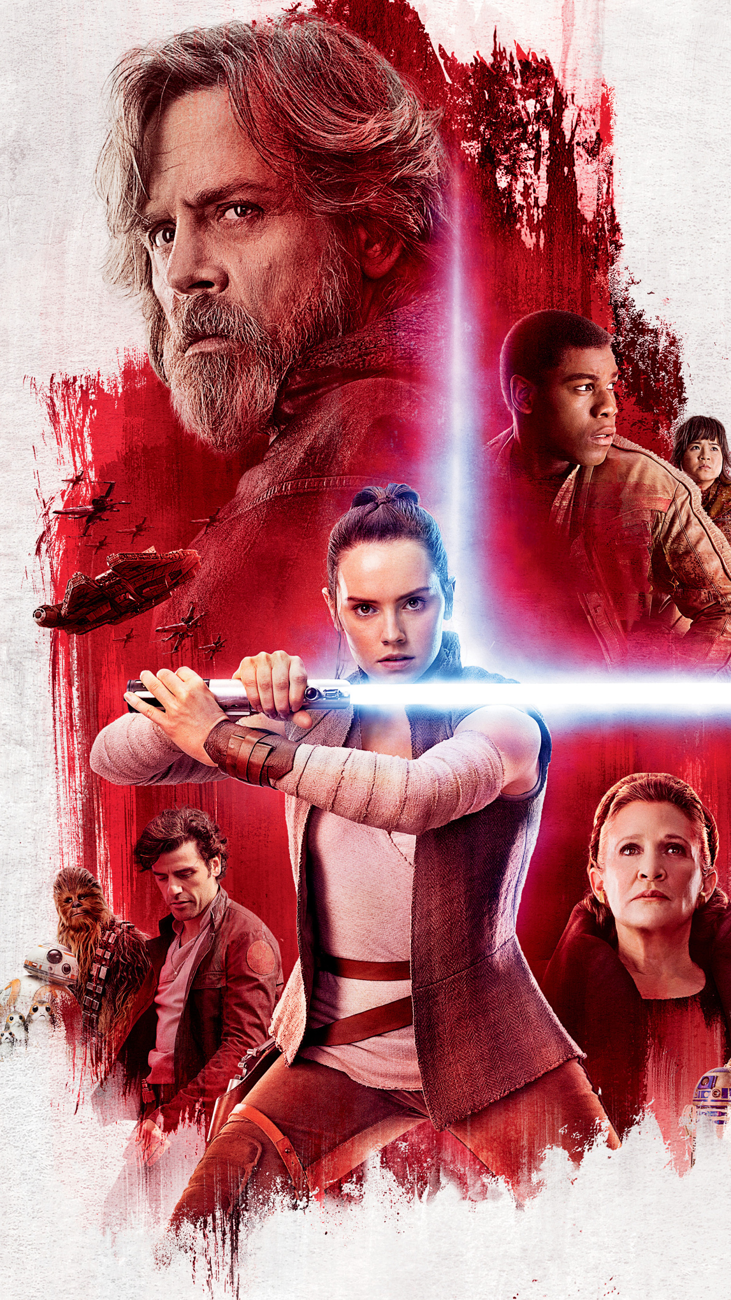 Leia Organa, Star Wars, Movie, The Last Jedi, 1440x2560 HD Phone