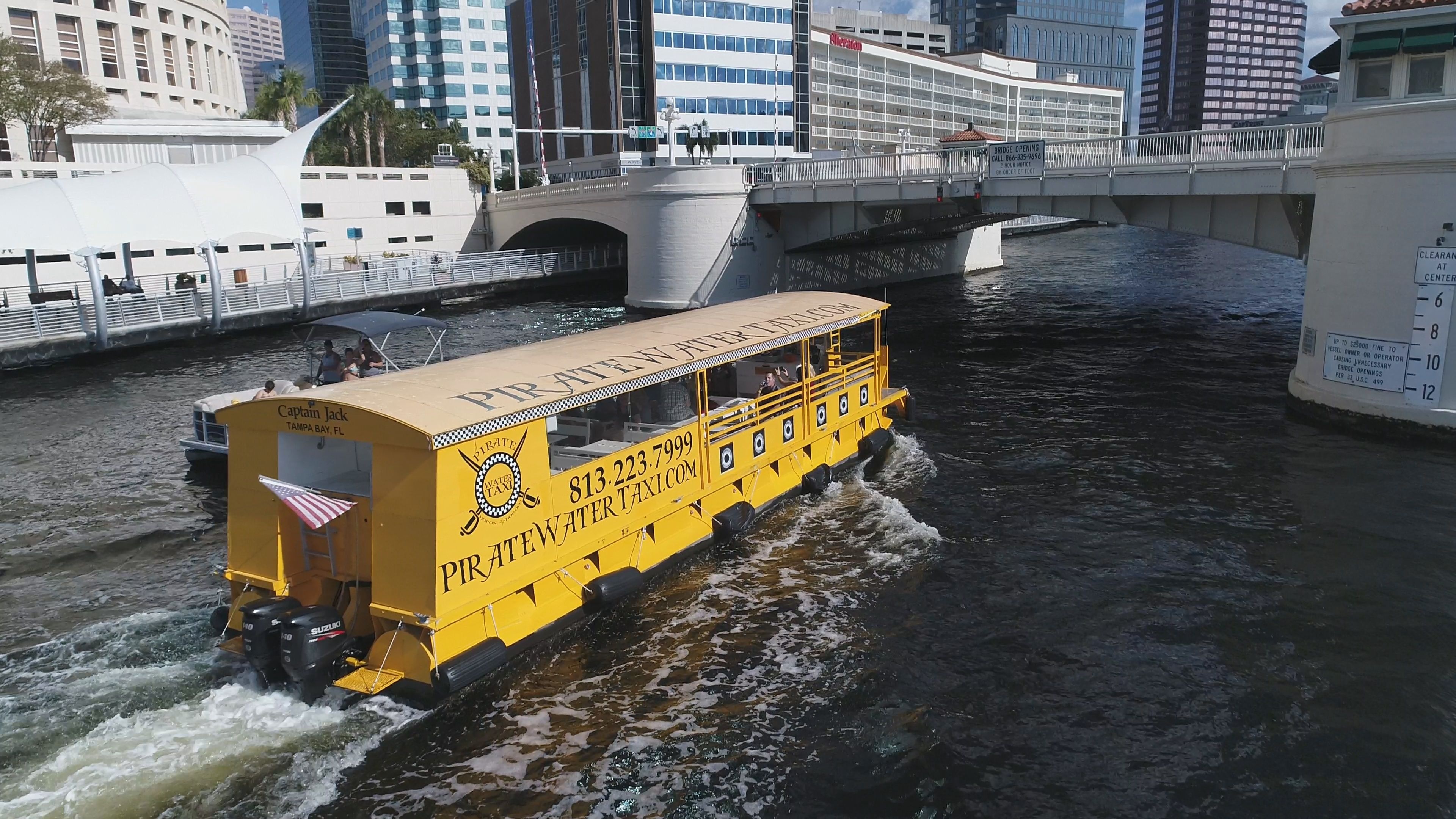 Water taxis, Tampa, Water ferry, Pirate Water Taxi, 3840x2160 4K Desktop