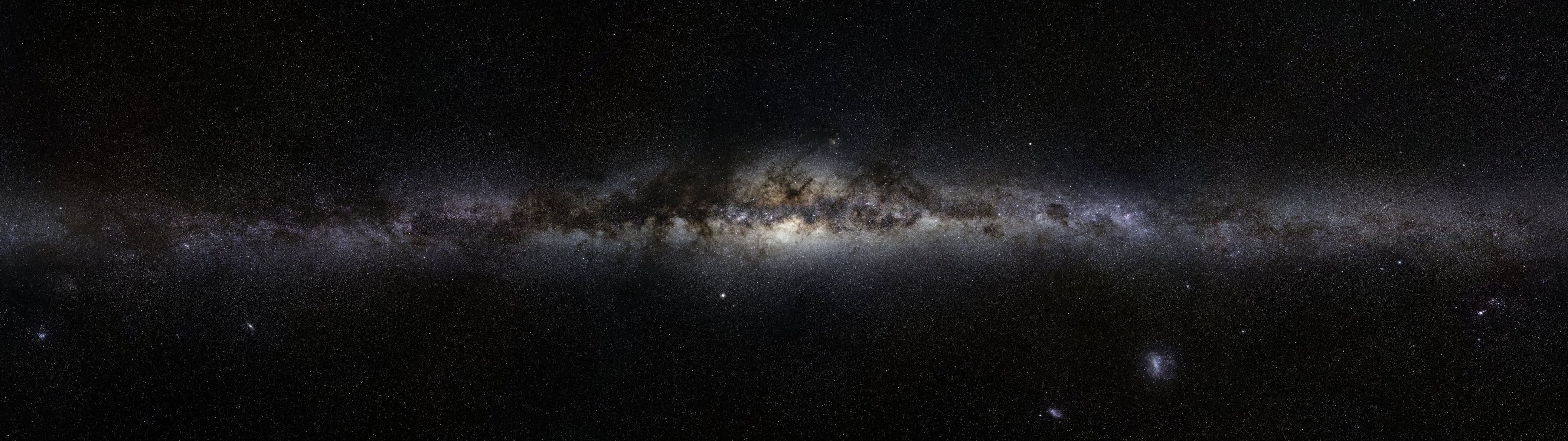 Milky Way, Hubble Wallpaper, 3840x1080 Dual Screen Desktop