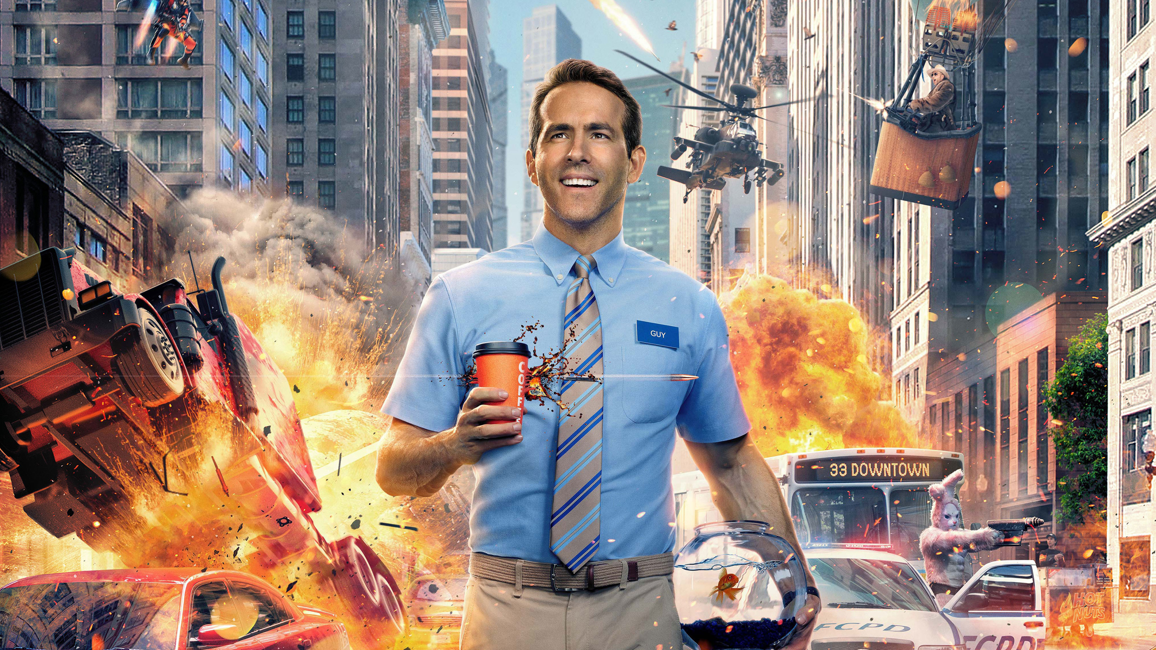 Ryan Reynolds, Celebs, Ultra HD Wallpaper, 3840x2160 4K Desktop