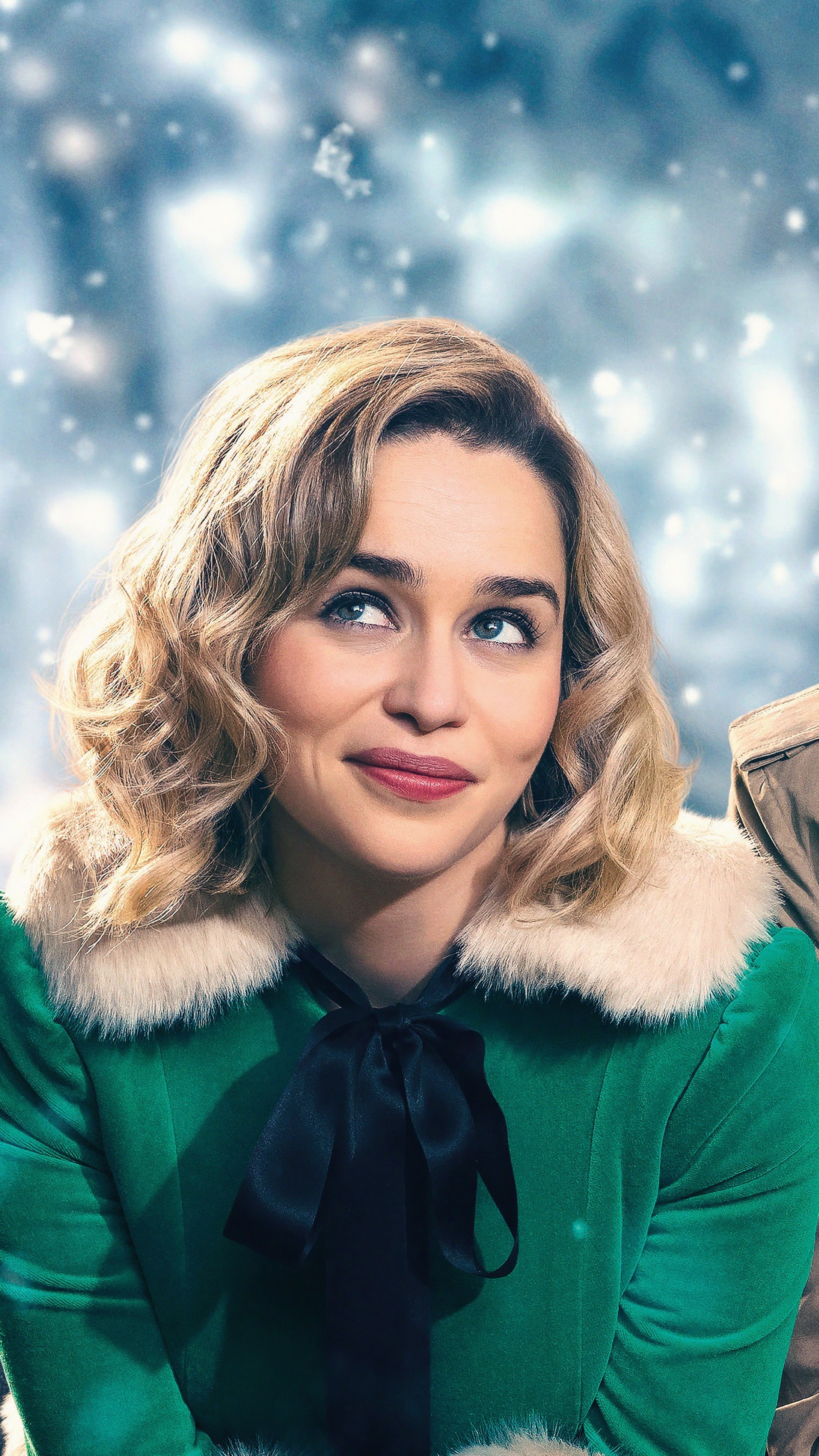 Emilia Clarke, Last Christmas, Movies, 2160x3840 4K Phone