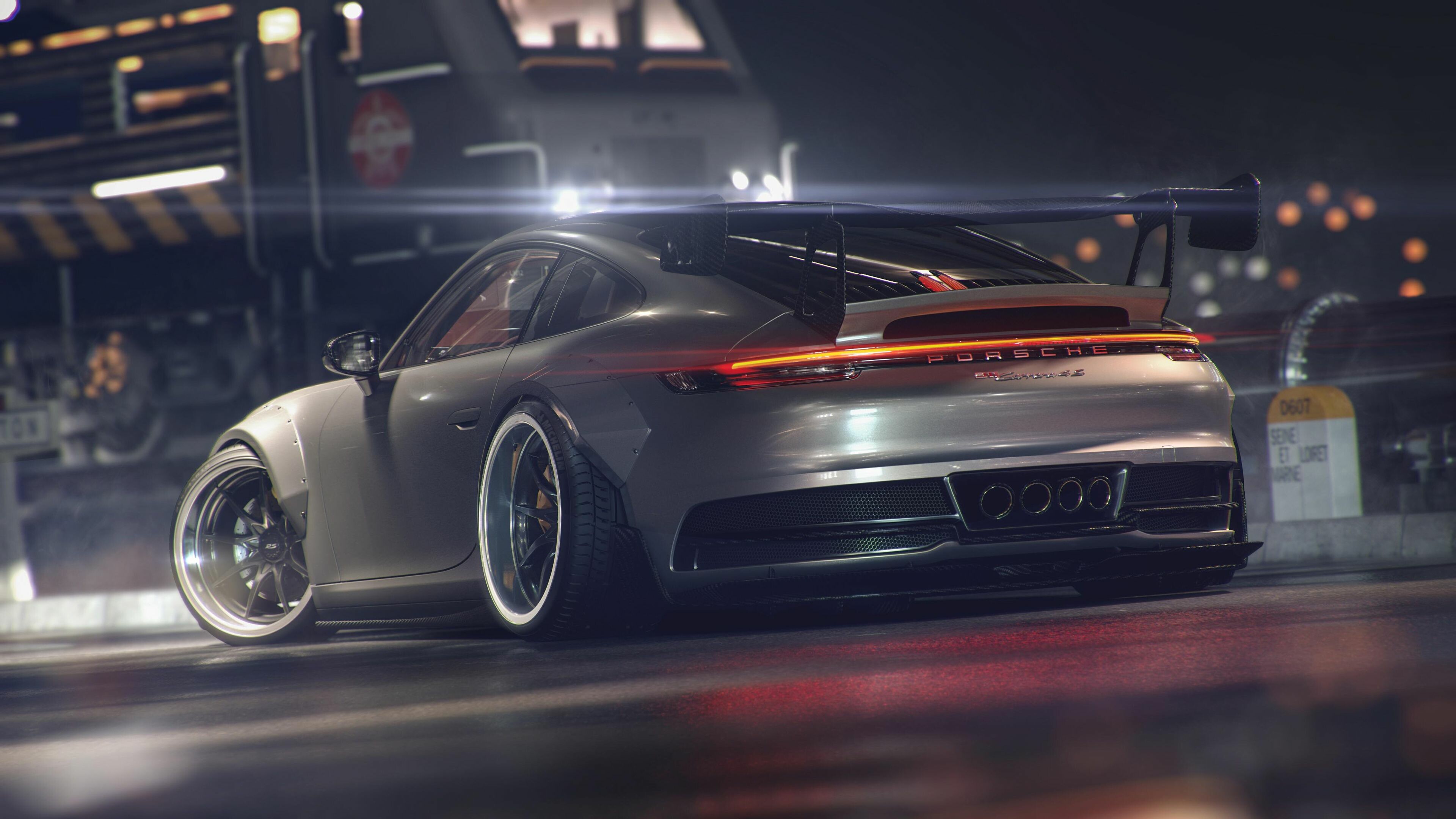 Porsche 911 GT, Striking performance, Sleek aesthetics, Track-ready, 3840x2160 4K Desktop