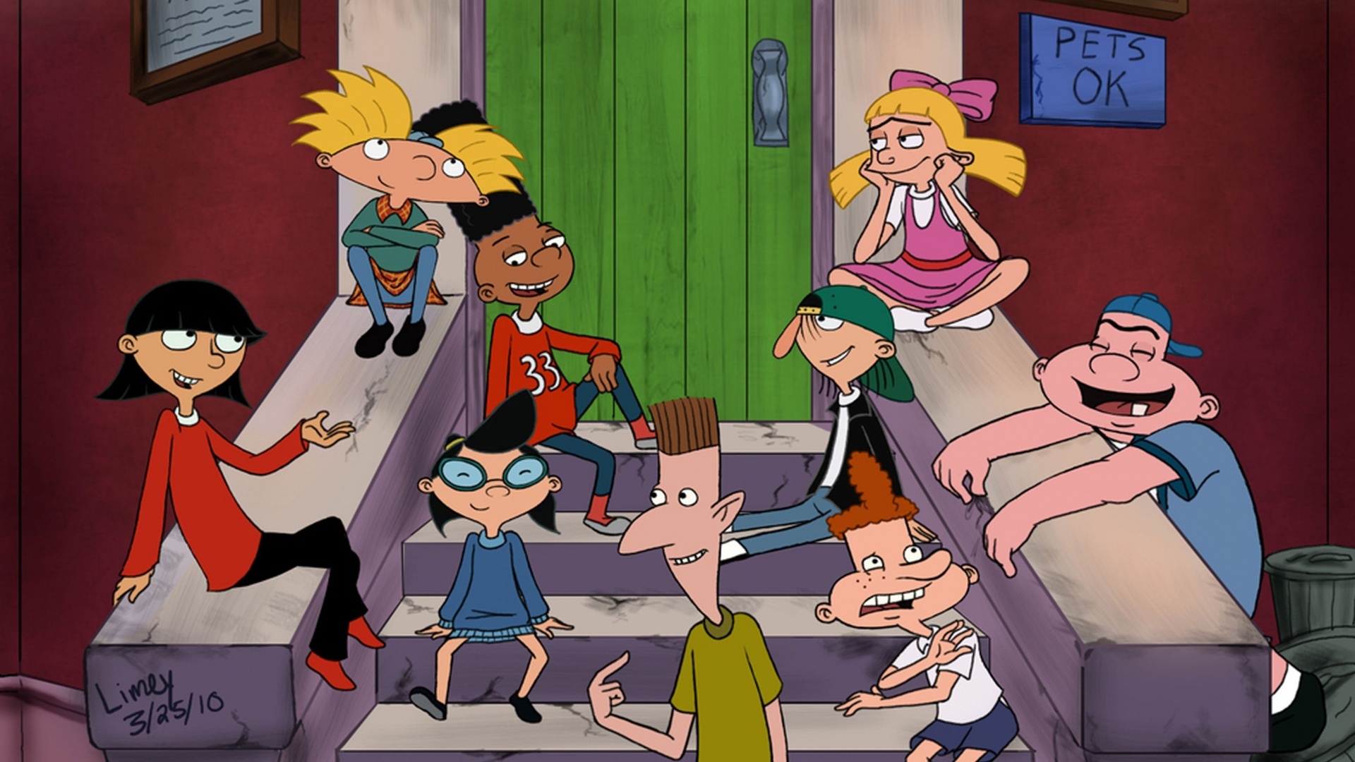 Hey Arnold fanart, Fan-created artwork, Hey Arnold animation, 1920x1080 Full HD Desktop