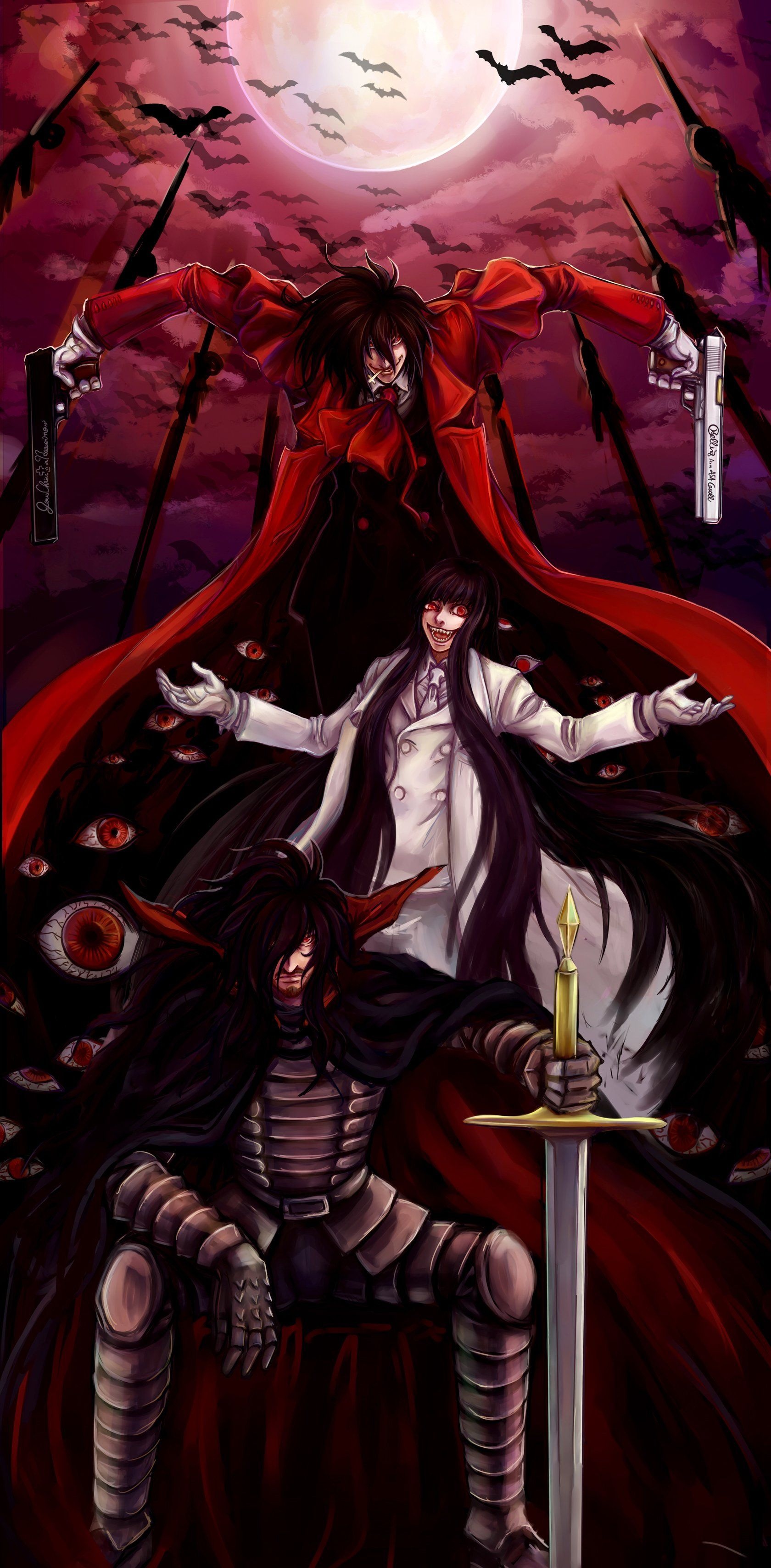 Hellsing Ultimate, Alucard (Hellsing) Wallpaper, 1680x3420 HD Phone