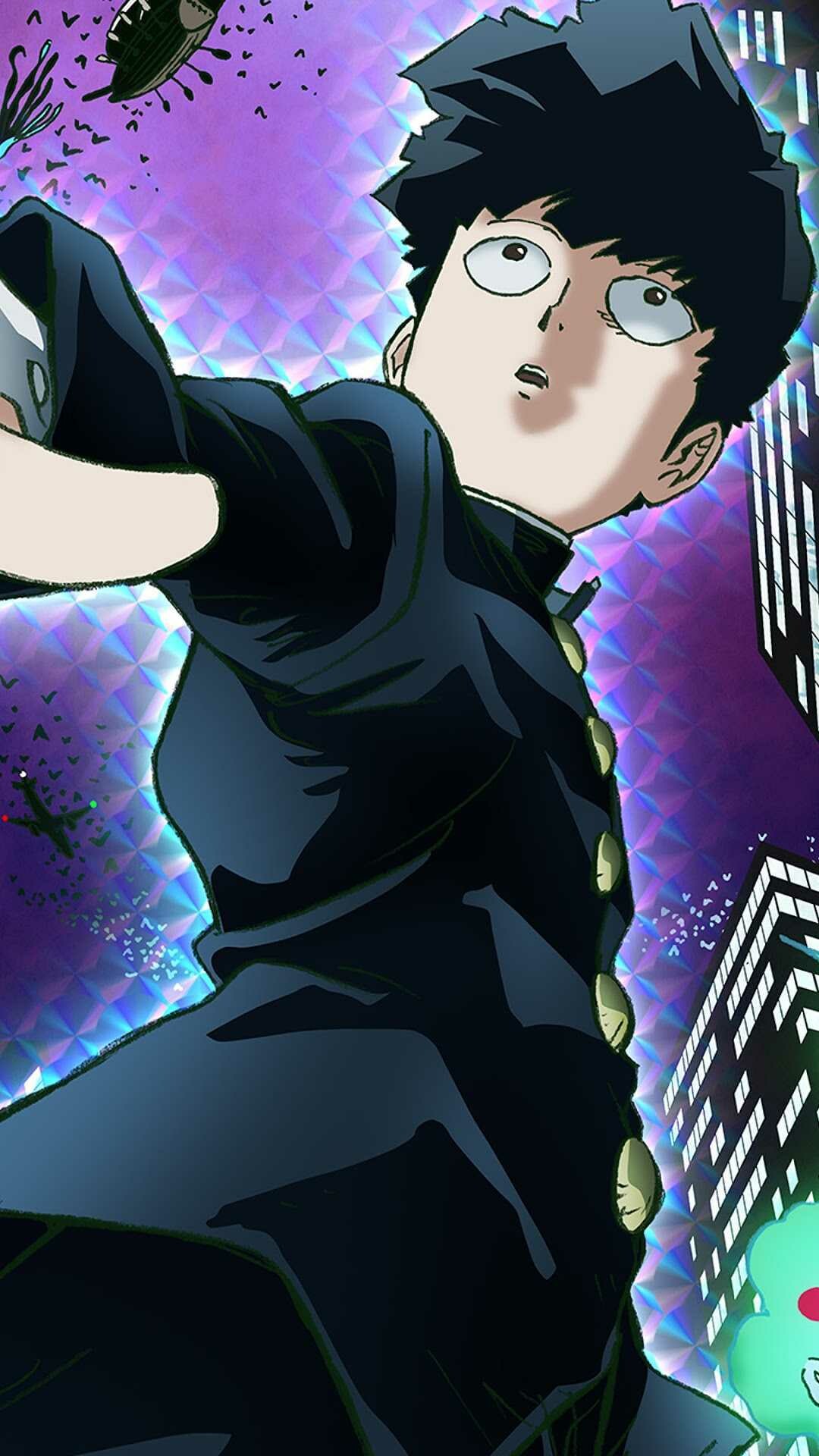 Mob Psycho 100, 4k wallpaper, High-quality visuals, Compelling illustrations, 1080x1920 Full HD Phone