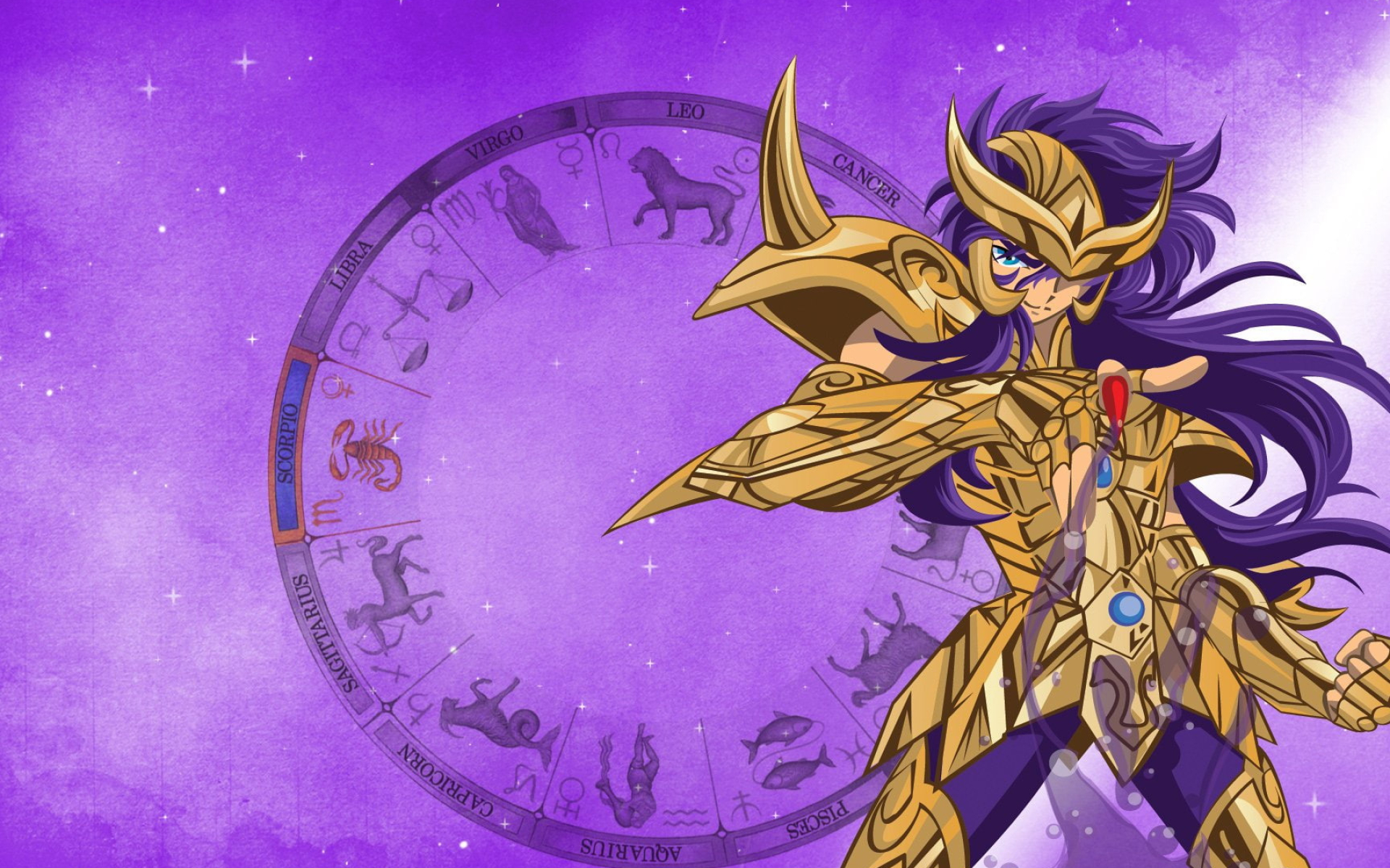 Scorpio Milo, Scorpio Gold Cloth, Astrological zodiac wheel, HD Desktop wallpaper
