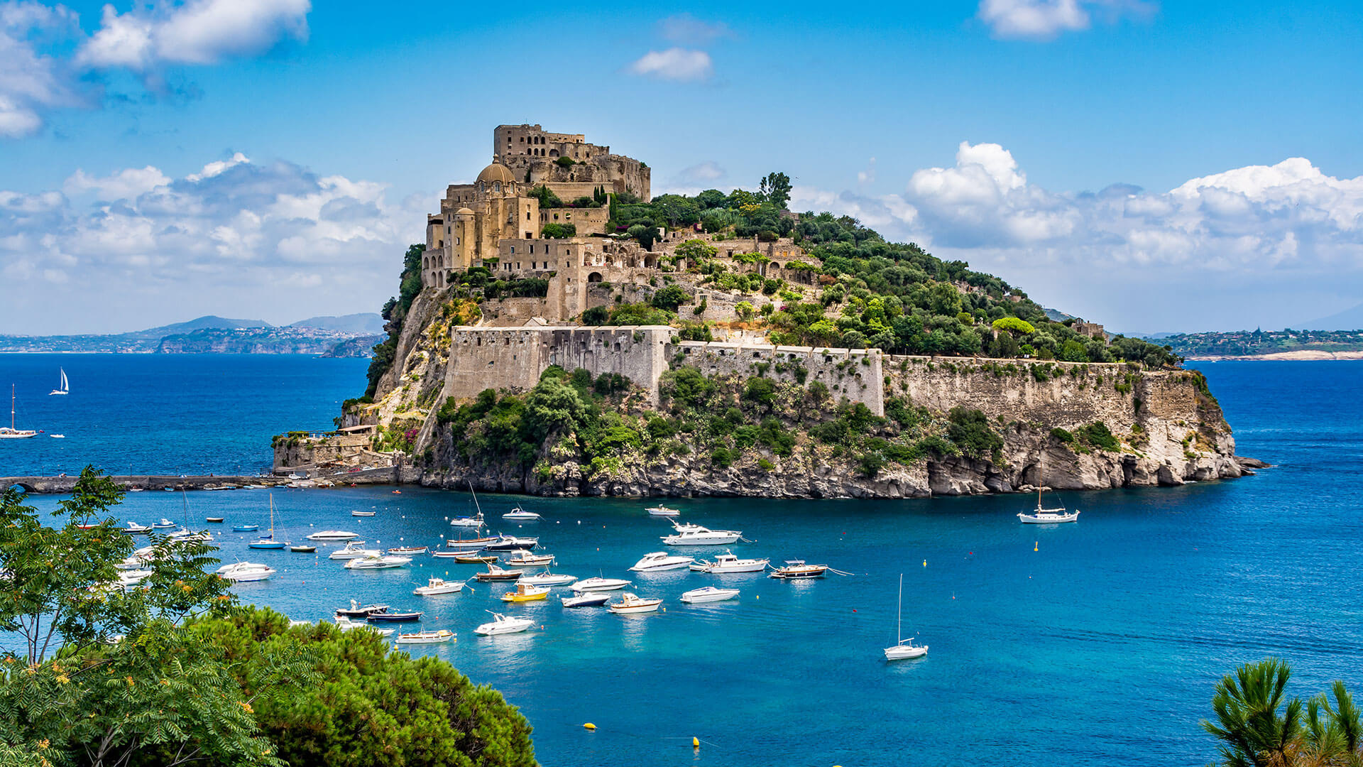 Castello Aragonese, Ischia, 1920x1080 Full HD Desktop