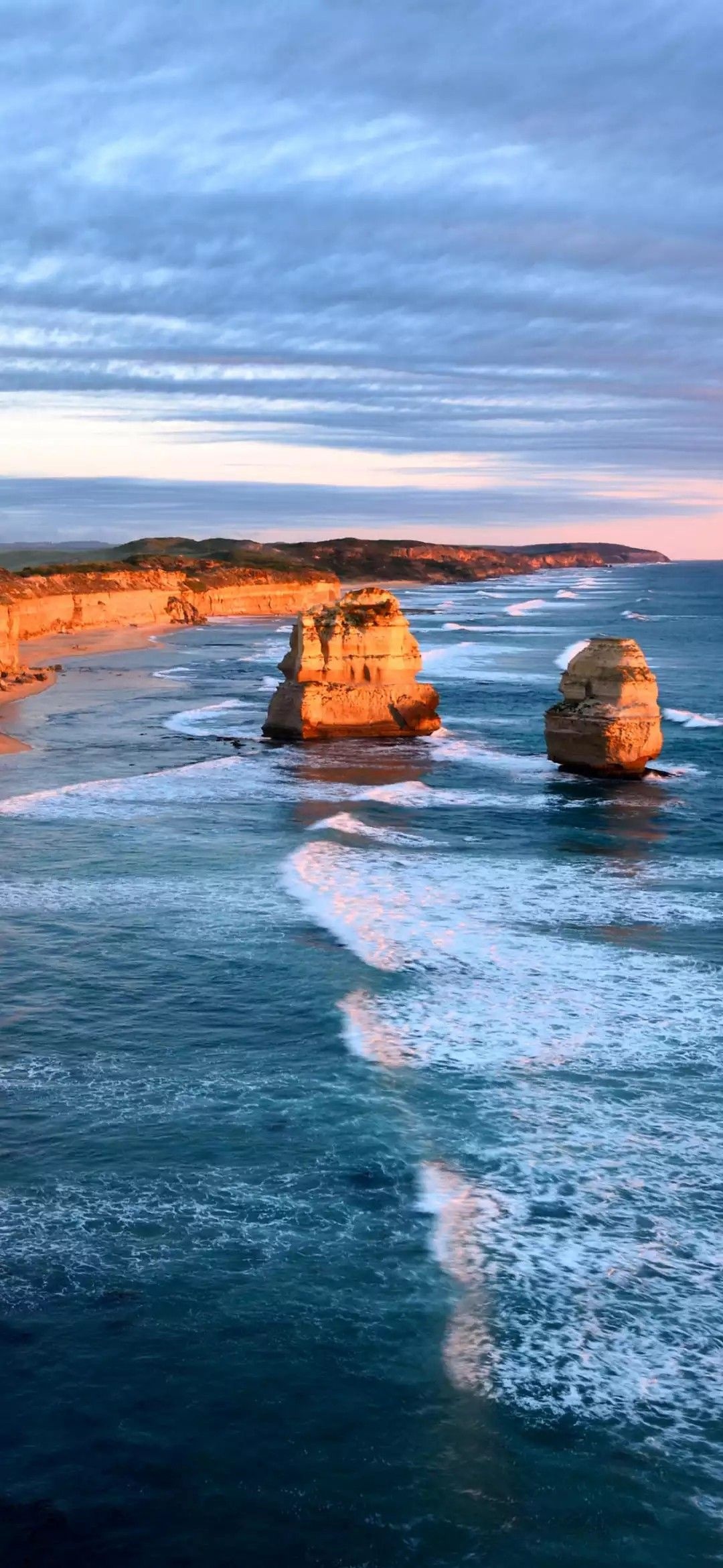 Twelve Apostles, Wallpaper collection, Scenic beauty, Australia landscapes, 1080x2340 HD Phone