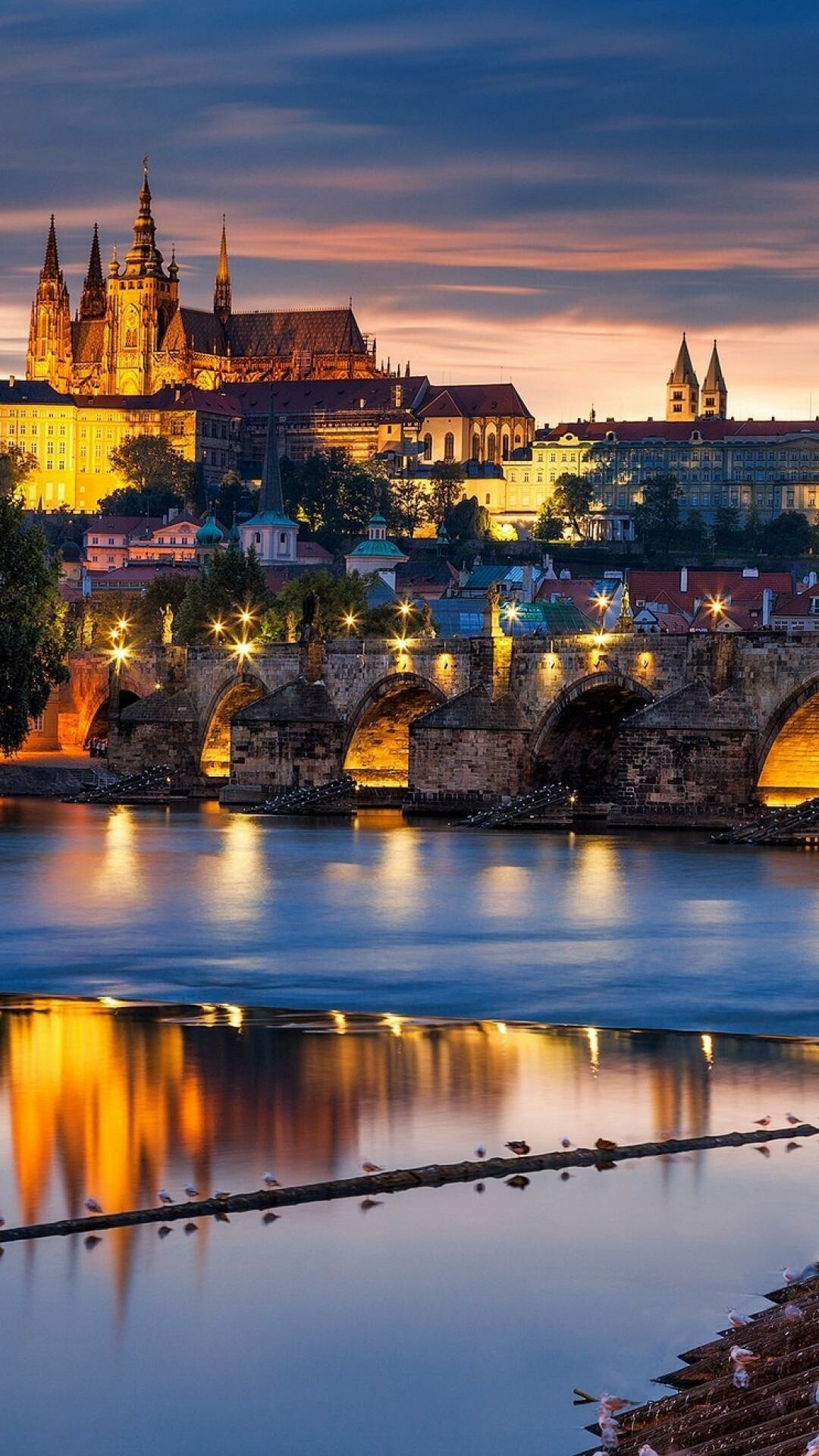 Captivating wallpapers, Stunning visuals, Mesmerizing scenes, Prague in HD, 1080x1920 Full HD Phone