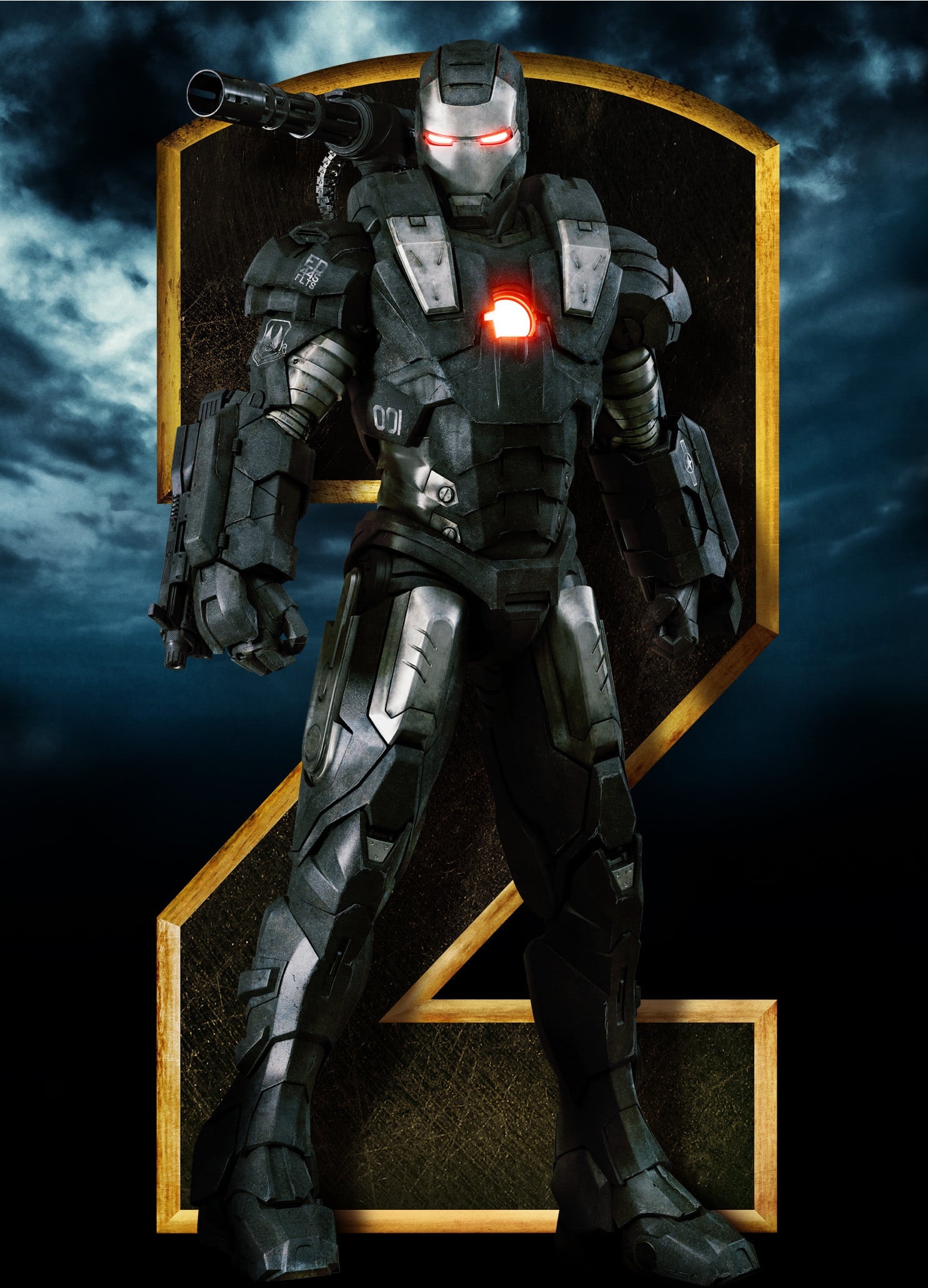 Iron Man 2, Iron Patriot Wallpaper, 1490x2070 HD Phone