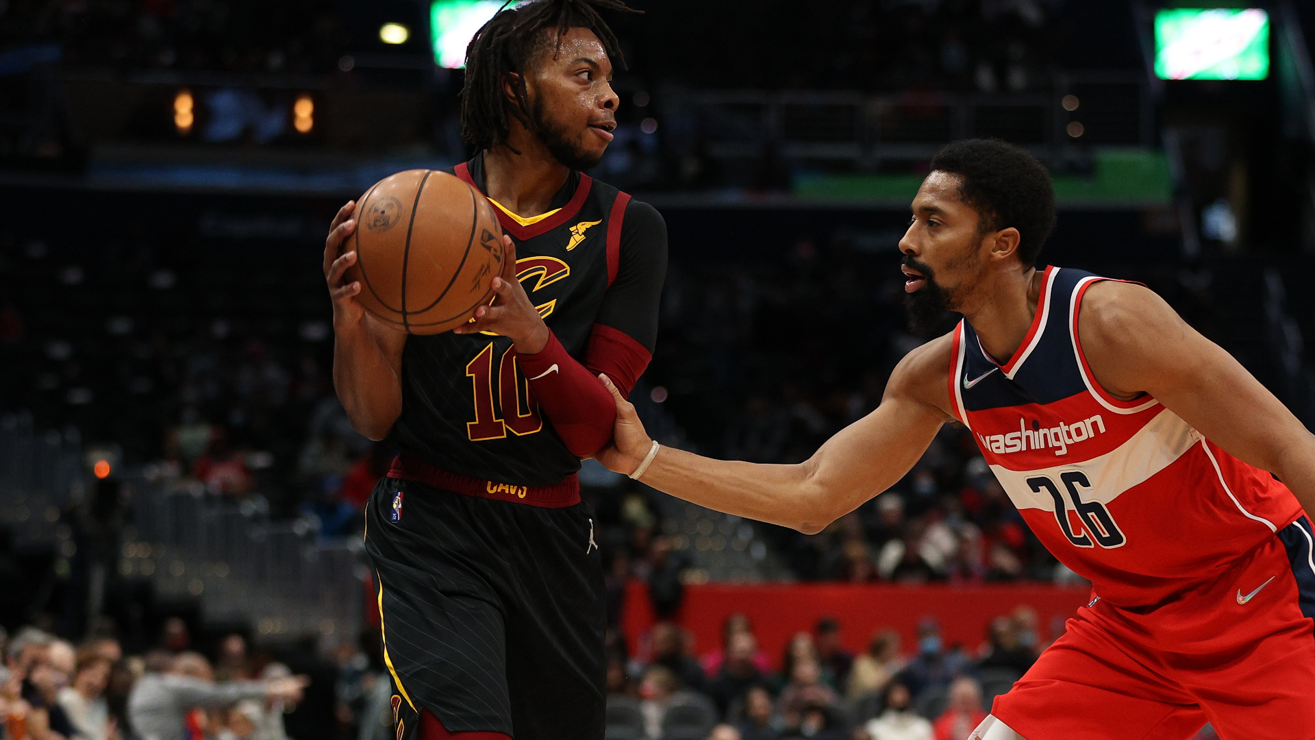 Darius Garland, Cavaliers point guard, Near triple double, Wizards game, 1920x1080 Full HD Desktop