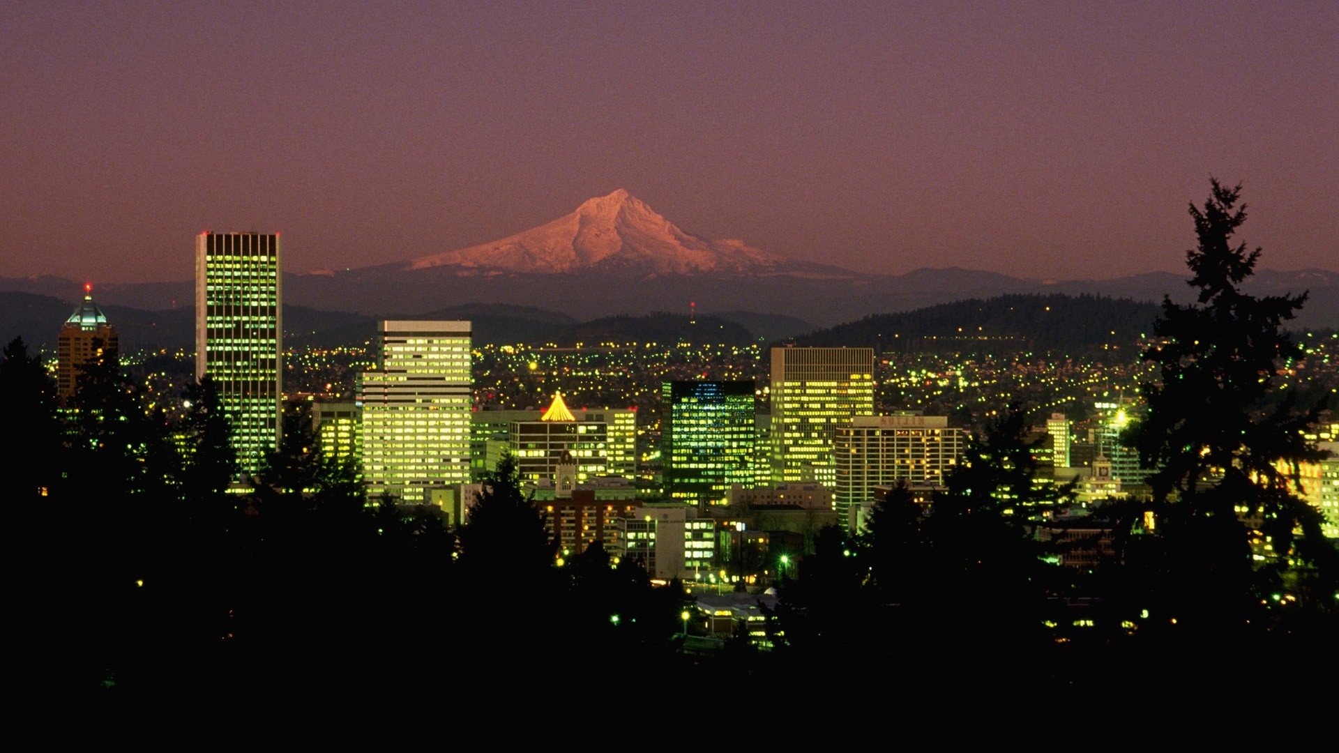 Portland Skyline, Travels, Portland Oregon, Wallpaper, 1920x1080 Full HD Desktop