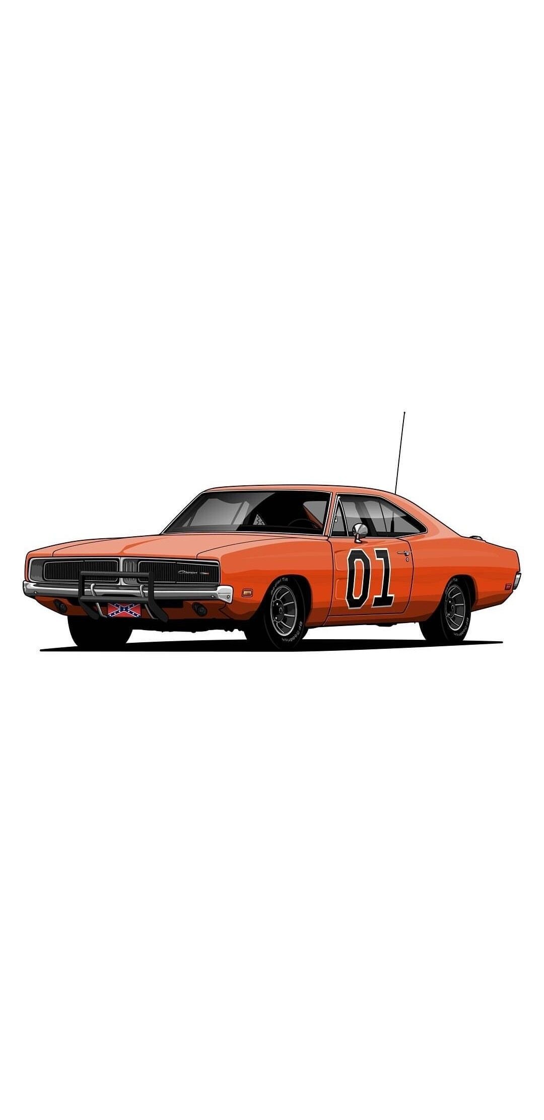 General Lee Car, Car enthusiasts, Classic car culture, Vintage beauty, 1080x2220 HD Phone