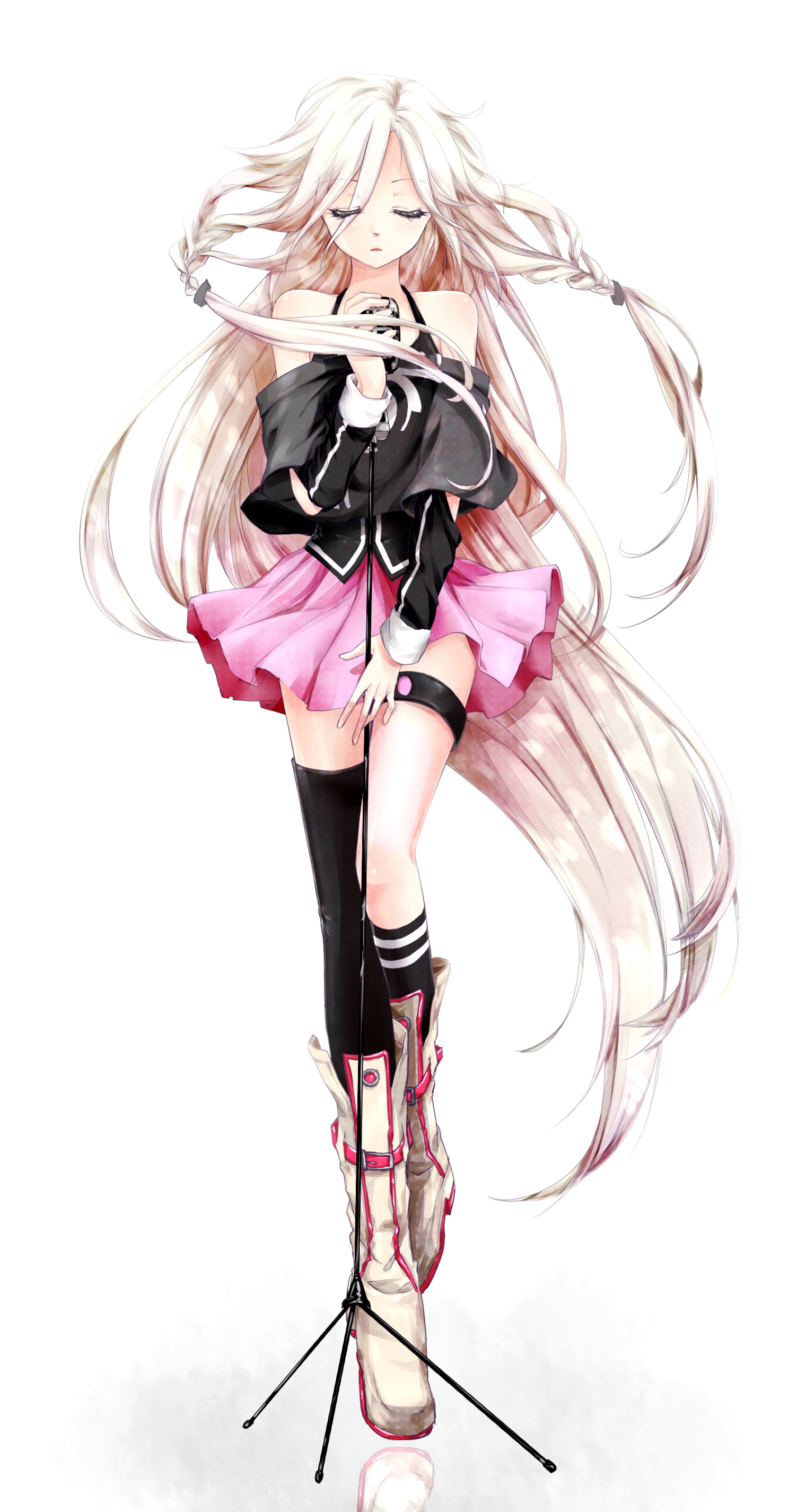 IA Vocaloid art, Captivating illustrations, Digital diva, Mesmerizing songs, 1520x2850 HD Phone