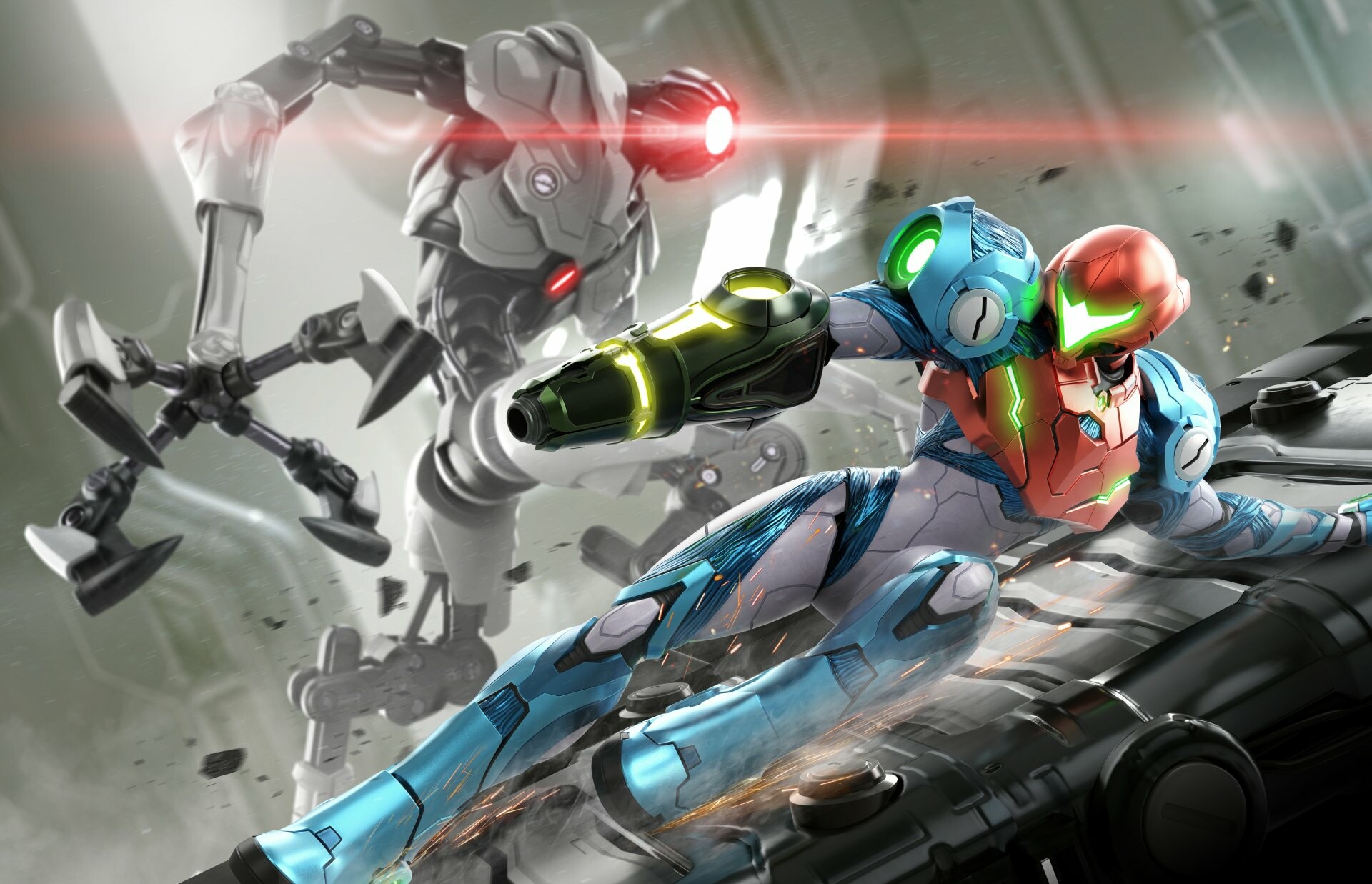 4K ultra HD, Metroid Dread aesthetics, Futuristic visuals, Eerie atmosphere, 1920x1240 HD Desktop