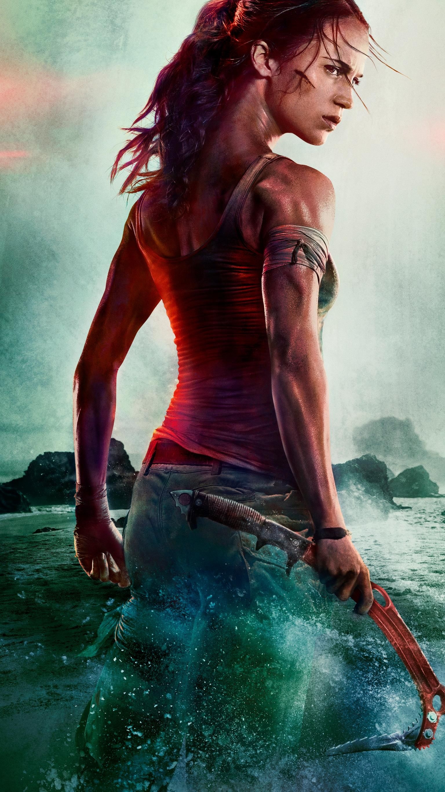 Tomb Raider, Iconic video game character, Lara Croft, Archaeological exploration, 1540x2740 HD Phone