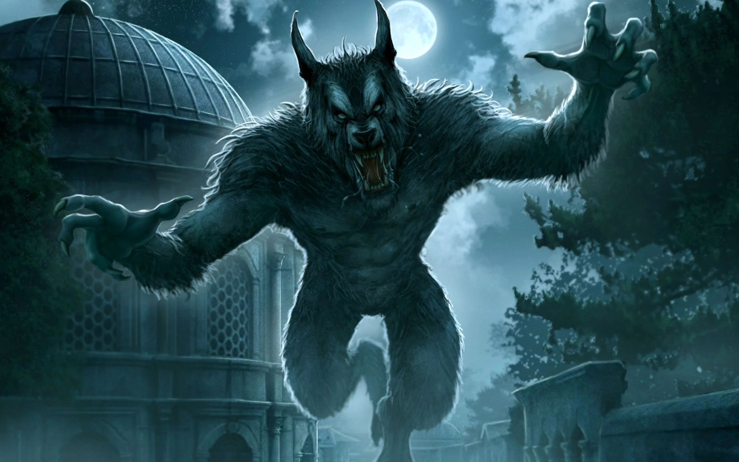 Werewolf wallpapers, Atmospheric charm, Supernatural allure, Dark entities, 2560x1600 HD Desktop