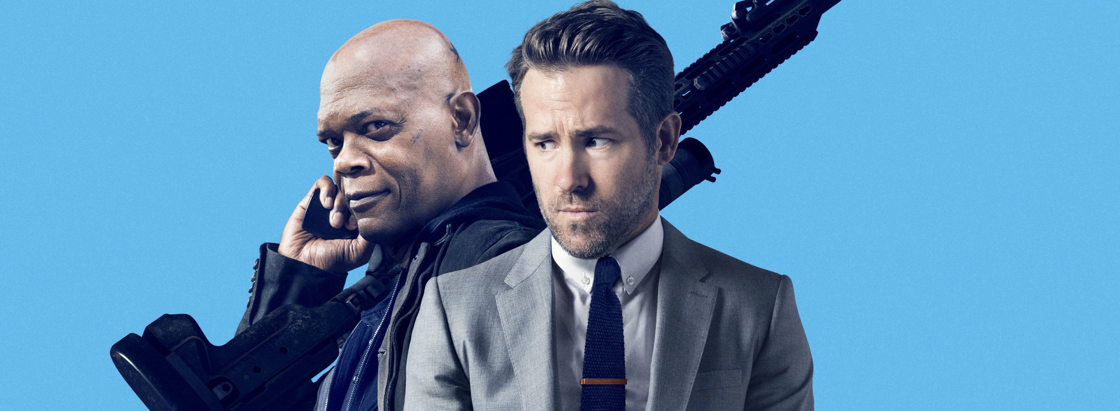 Hitman's Bodyguard, Riveting review, Compelling perspective, Insightful analysis, 3840x1420 Dual Screen Desktop