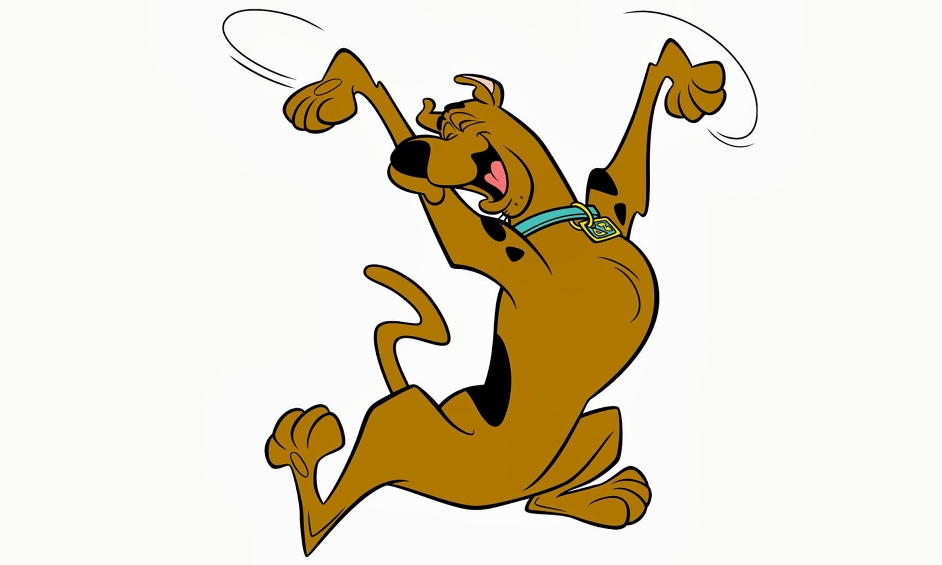 Scooby-Doo, SD dog collar, happy dancing pose, HD Desktop wallpaper