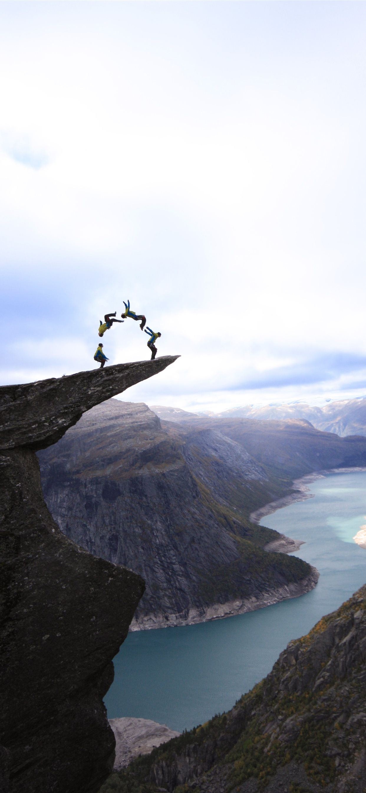 Trolltunga appreciation, Norwegian landscape marvel, Scenic wonders, Wanderlust journey, 1250x2690 HD Phone