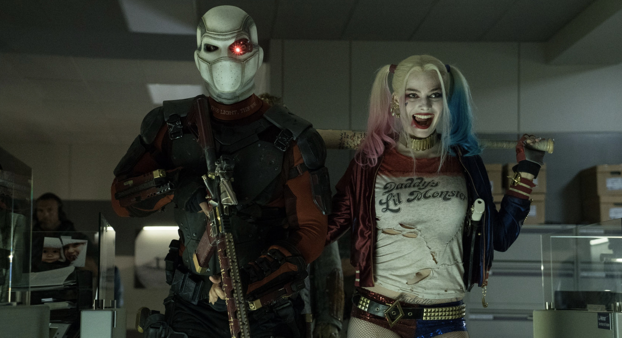 Harley Quinn's alternative love interest, Mysterious character connection, Intriguing movie plot twist, Unveiling hidden secrets, 2110x1150 HD Desktop