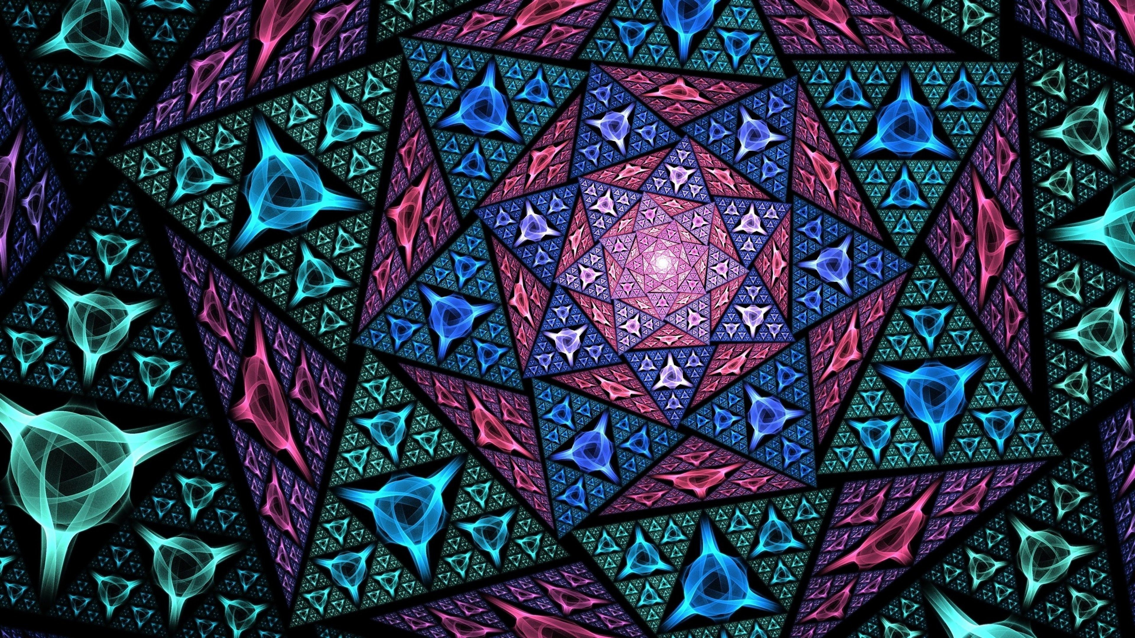 Mosaic, Fractals Wallpaper, 3840x2160 4K Desktop