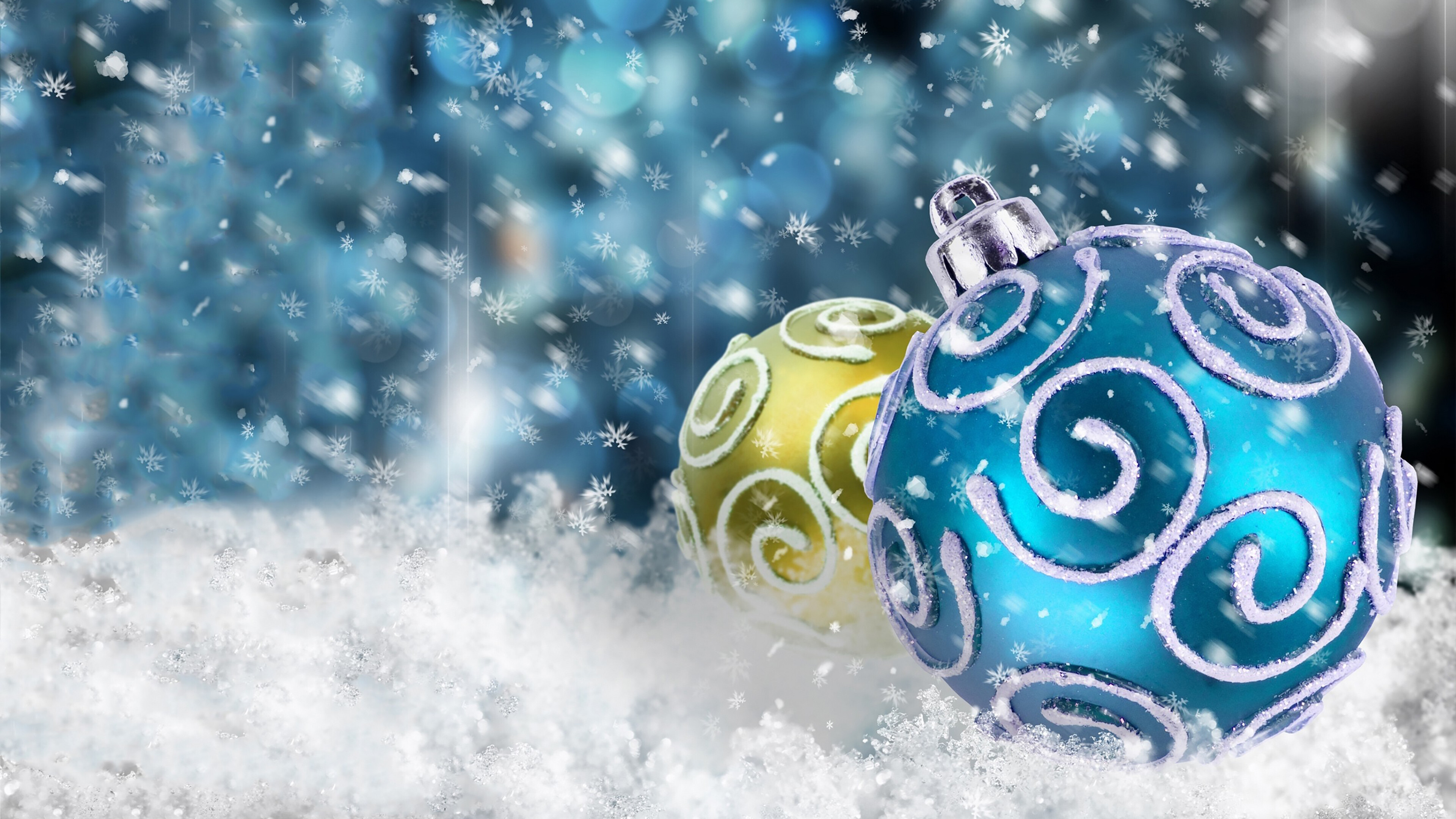 Beautiful Christmas ornaments, Festive decorations, Joyful celebration, Holiday spirit, 3840x2160 4K Desktop