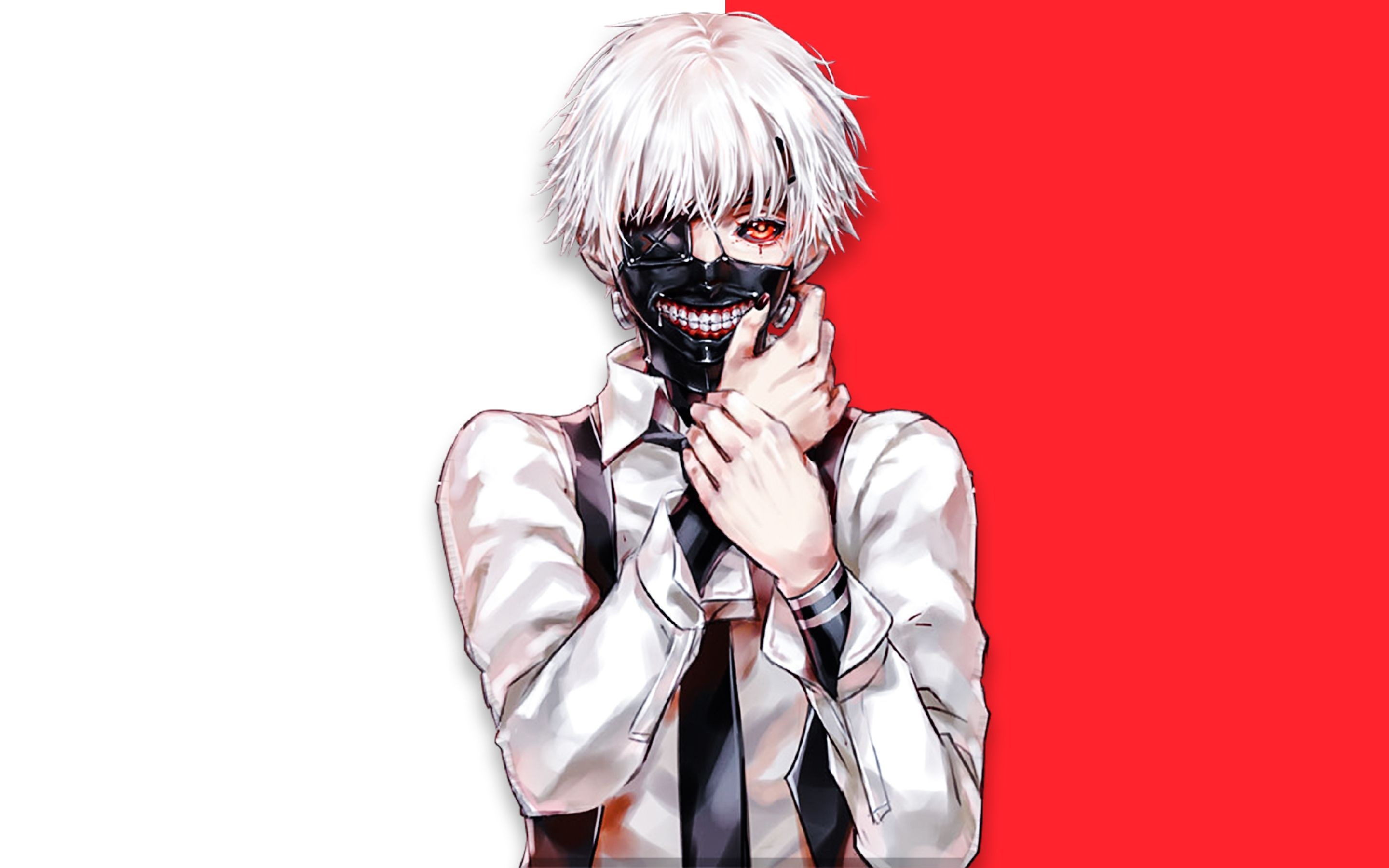 Ken Kaneki, 4K HD, Dark backgrounds, 2880x1800 HD Desktop