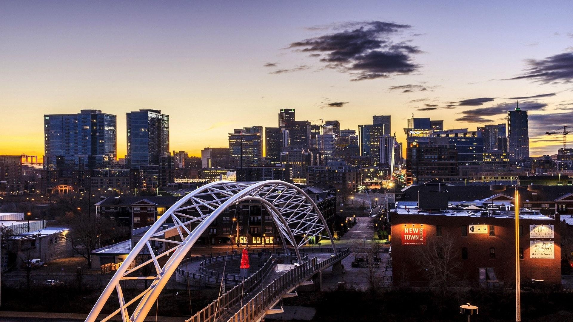 Denver Skyline, Urban panorama, Skyscraper city, Rocky Mountain charm, 1920x1080 Full HD Desktop