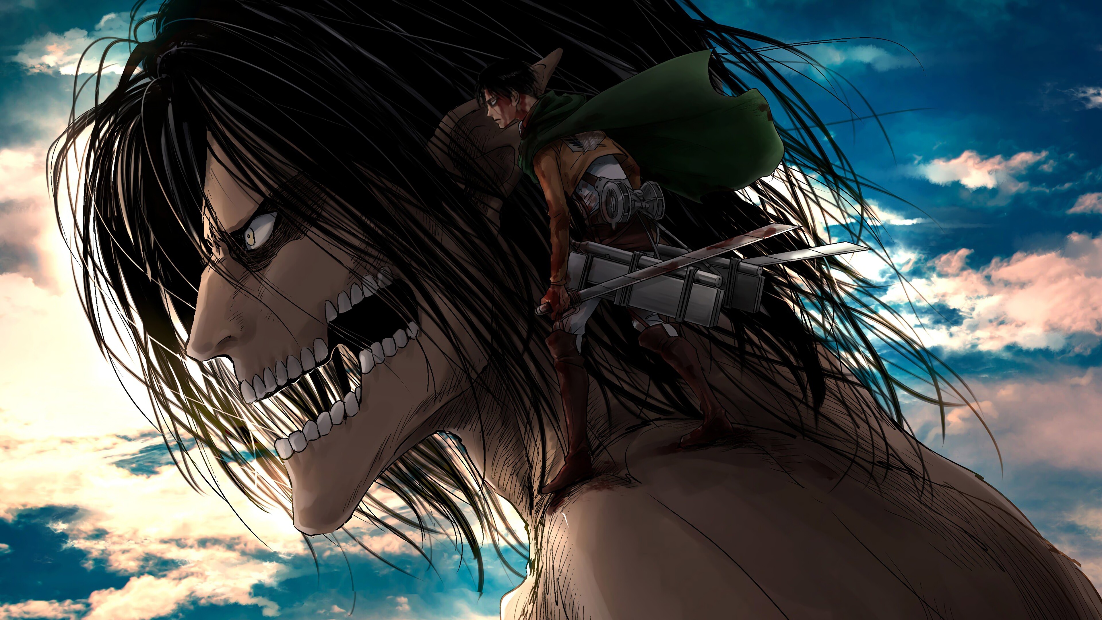 Attack on Titan, 4K wallpaper posted by Christopher, High-resolution image, Diverse scenes, 3840x2160 4K Desktop