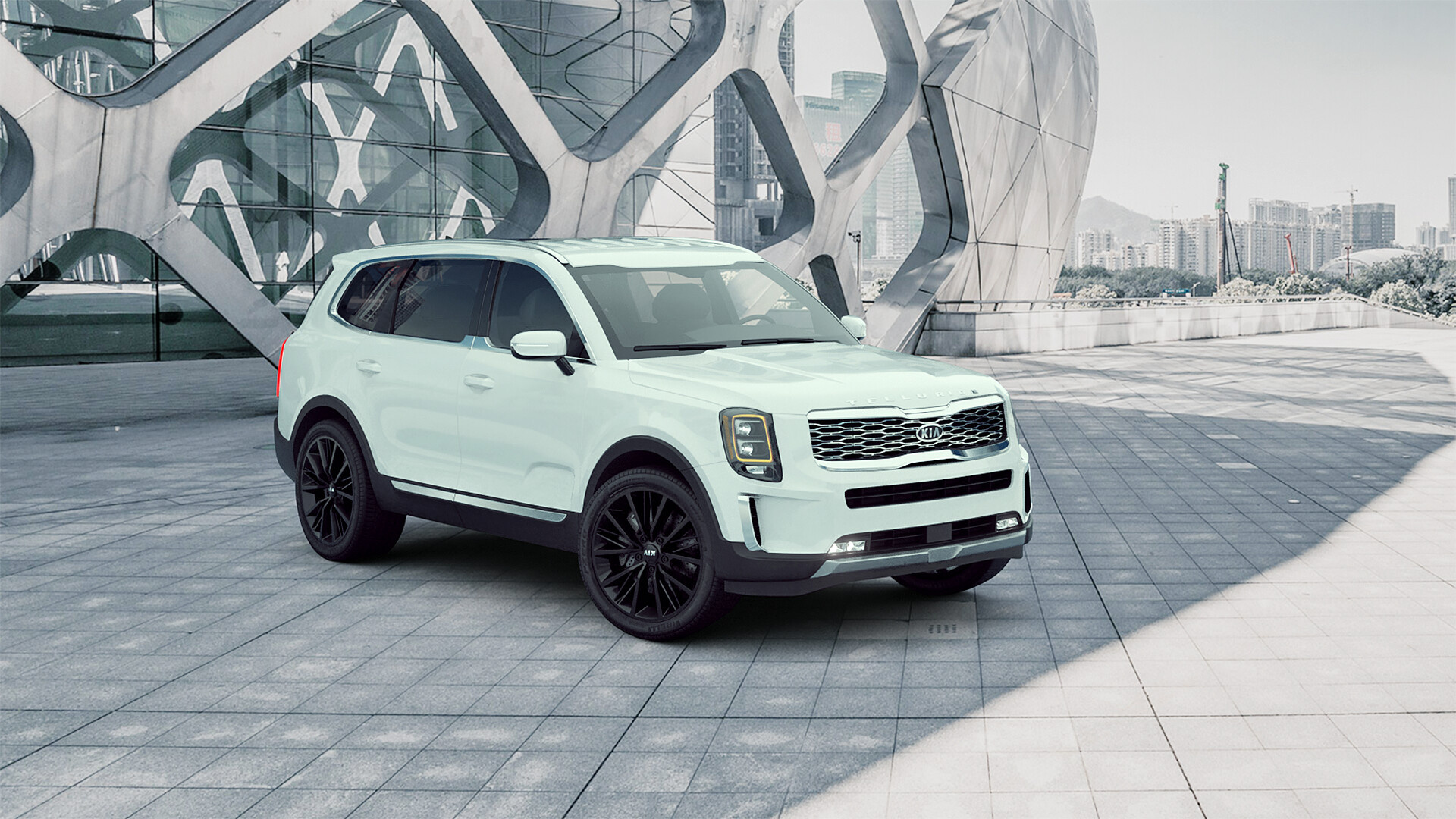 Kia Telluride, 2020 model, Artstation, 1920x1080 Full HD Desktop