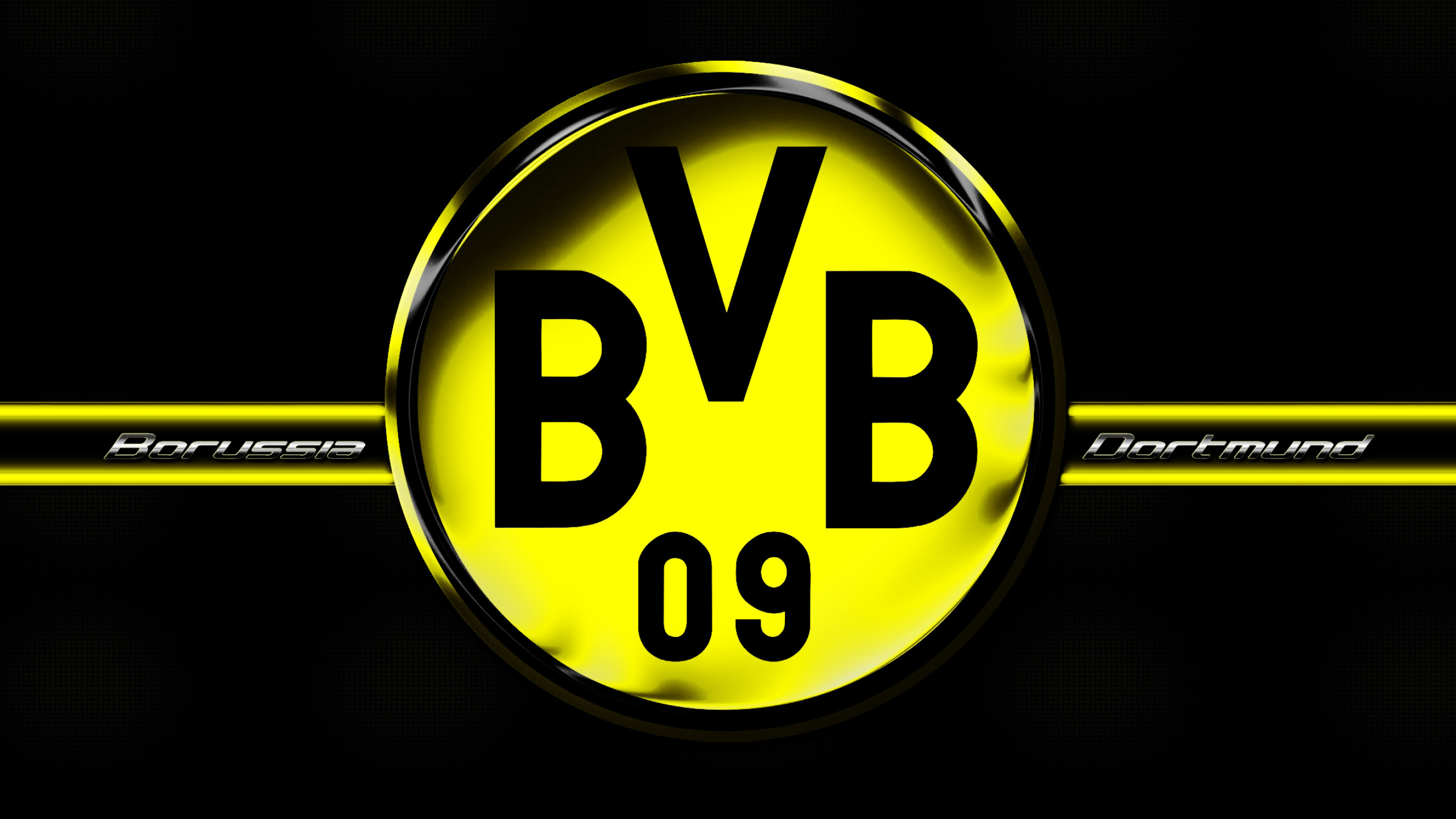 BVB logo, Sports wallpaper, High resolution, Graphic design, 2560x1440 HD Desktop