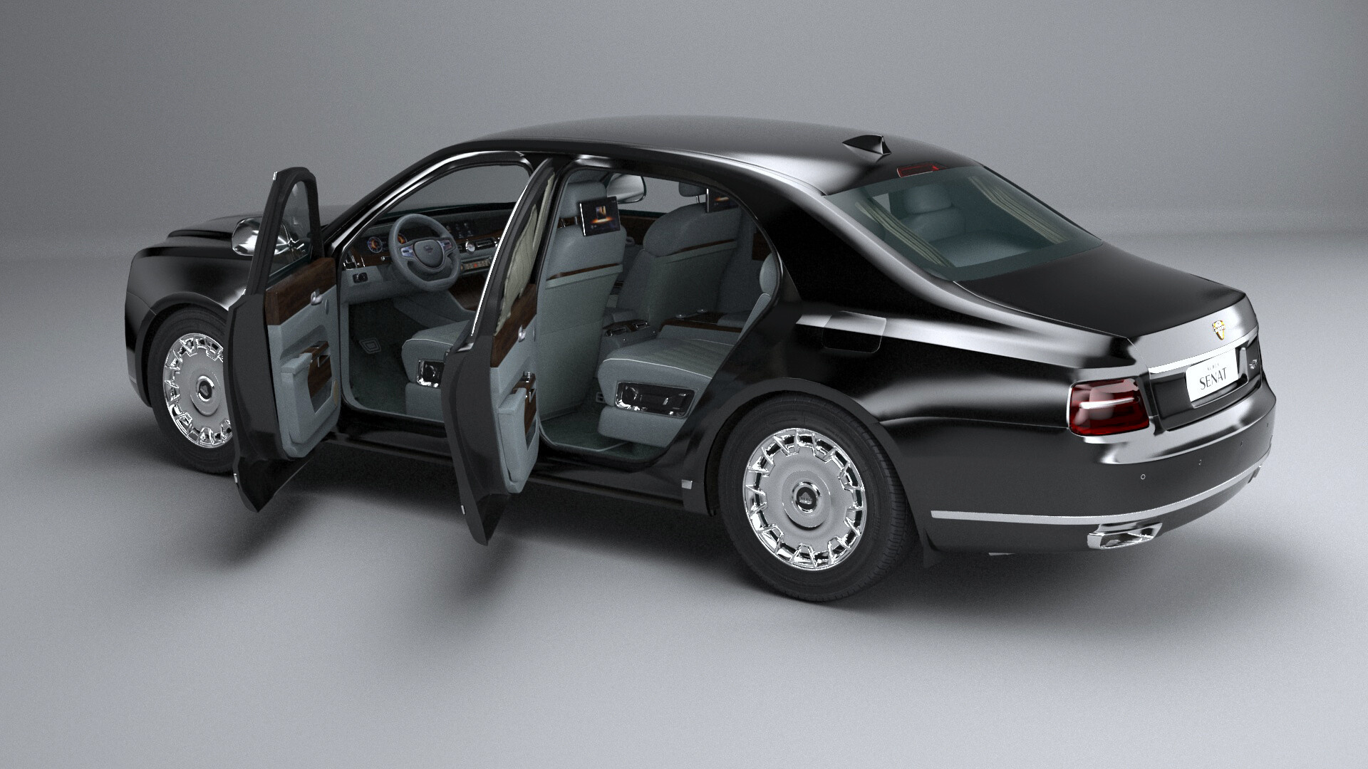 Aurus Senat, Automotive art, Masterful design, Luxury car, 1920x1080 Full HD Desktop