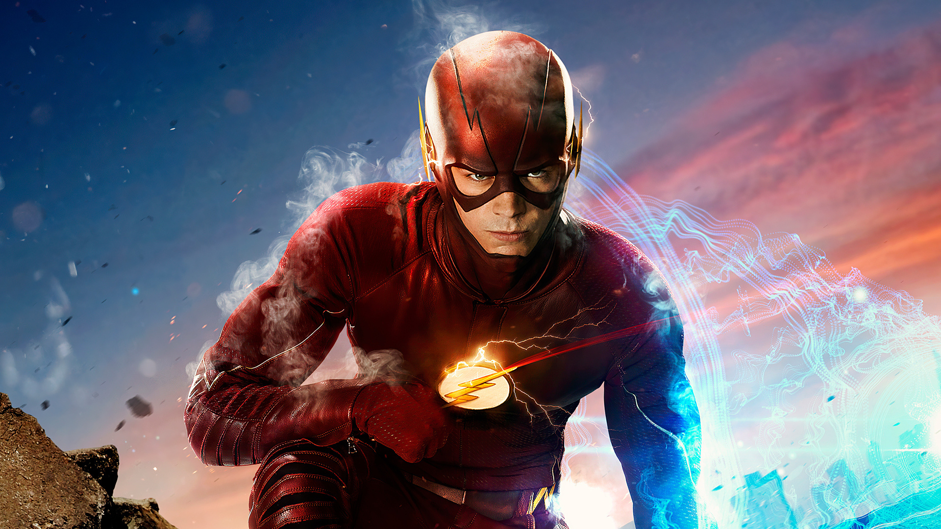 Flash Barry Allen, TV series wallpapers, Laptop full HD, 4K background, 1920x1080 Full HD Desktop