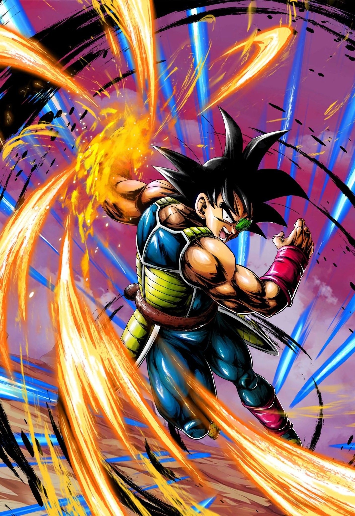 Bardock, Dragon Ball Legends, Saiyan battle armor, HD Phone wallpaper