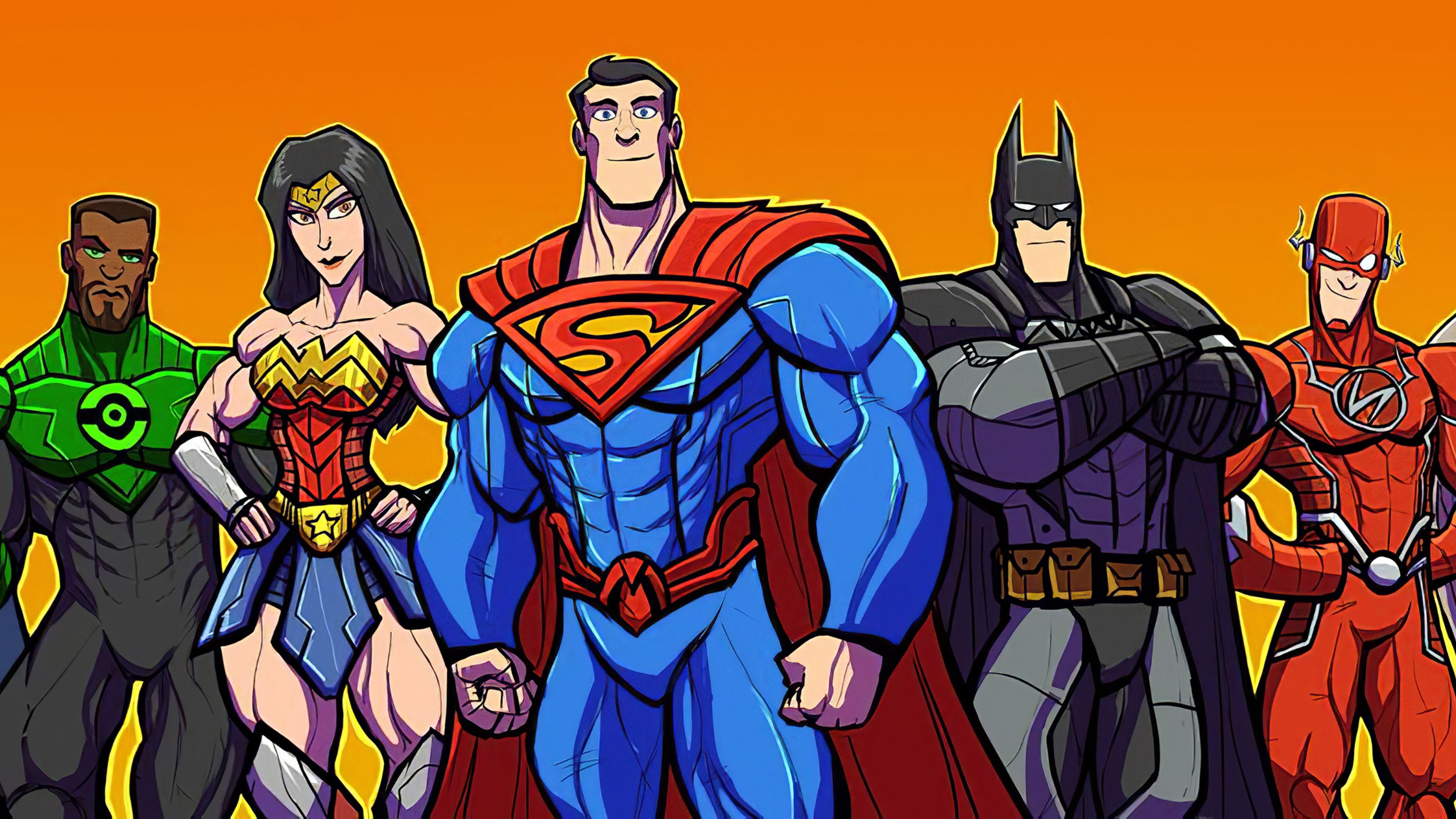 Justice League, Super Heroes Wallpaper, 3840x2160 4K Desktop