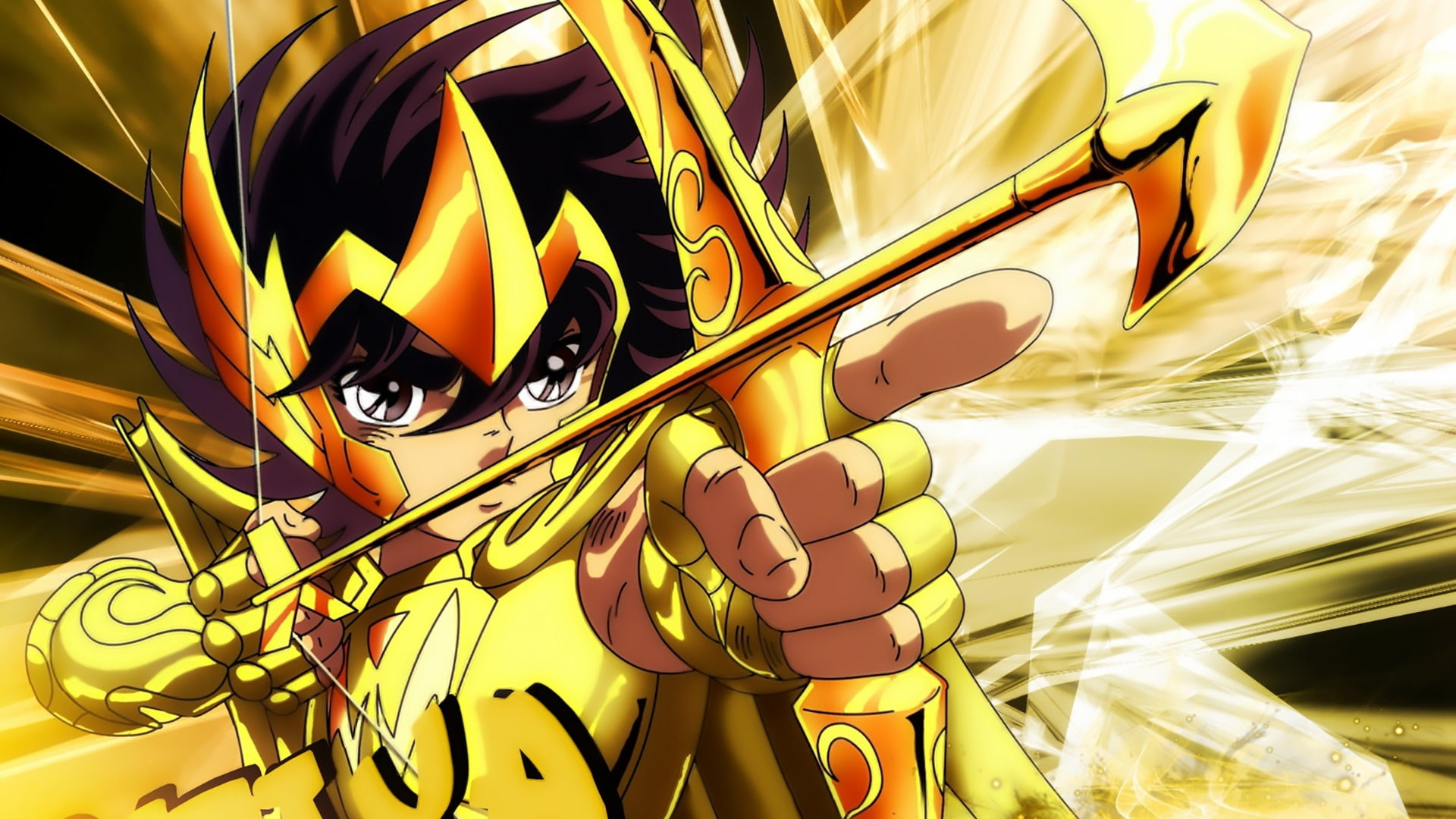 Sagittarius Seiya, Arrow of Sagittarius, Sagittarius Gold Cloth, Full HD Desktop wallpaper