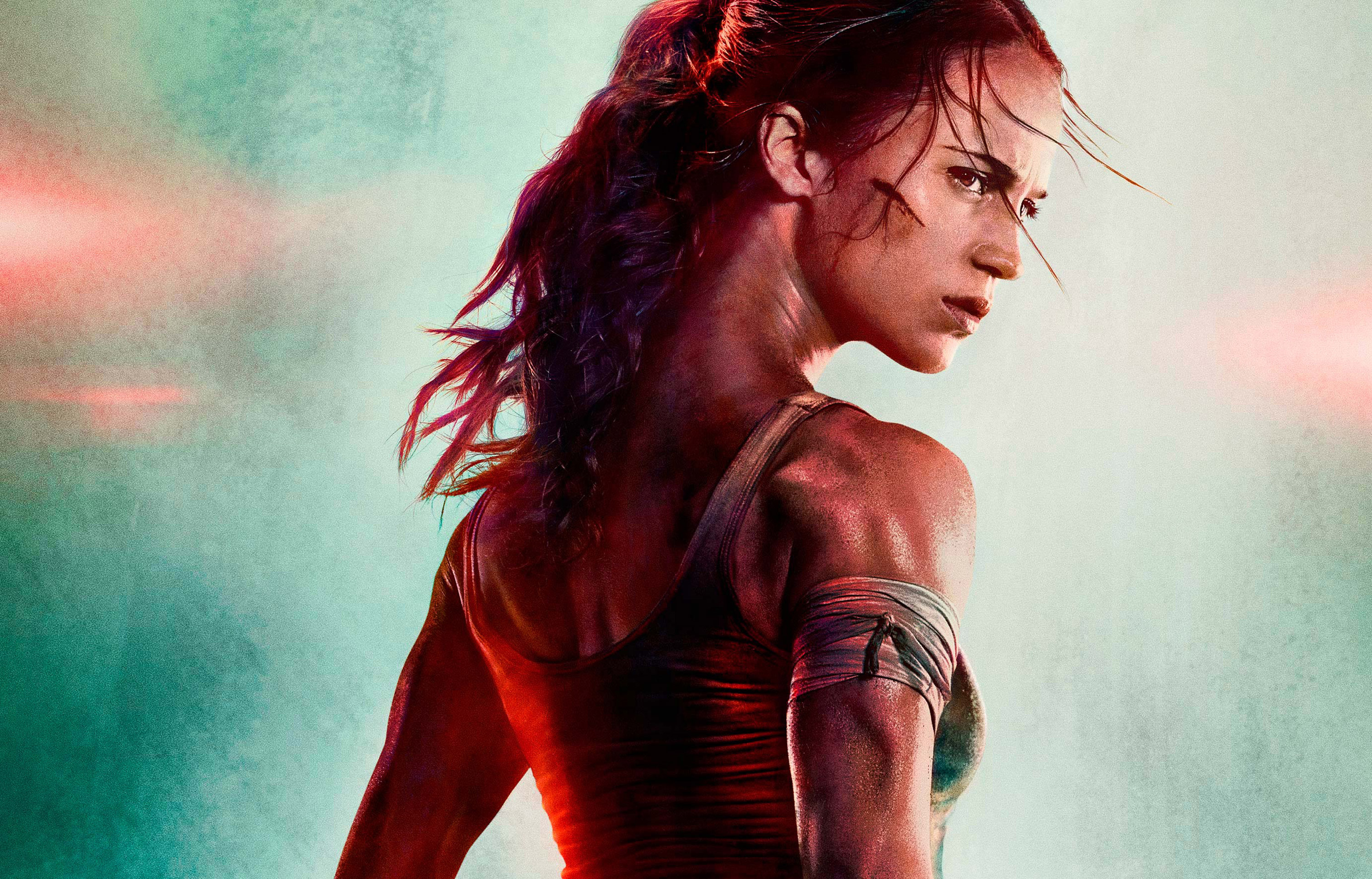 Lara Croft, Tomb Raider 2018 movie, HD wallpapers, Action-packed scenes, 3000x1930 HD Desktop