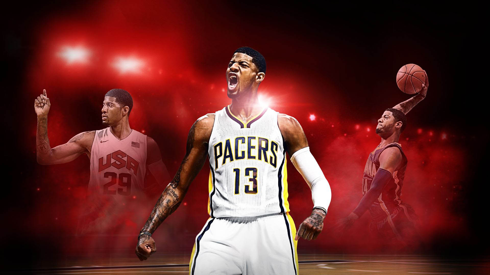 Paul George, NBA superstar, Video game cover, Popular recognition, 1920x1080 Full HD Desktop