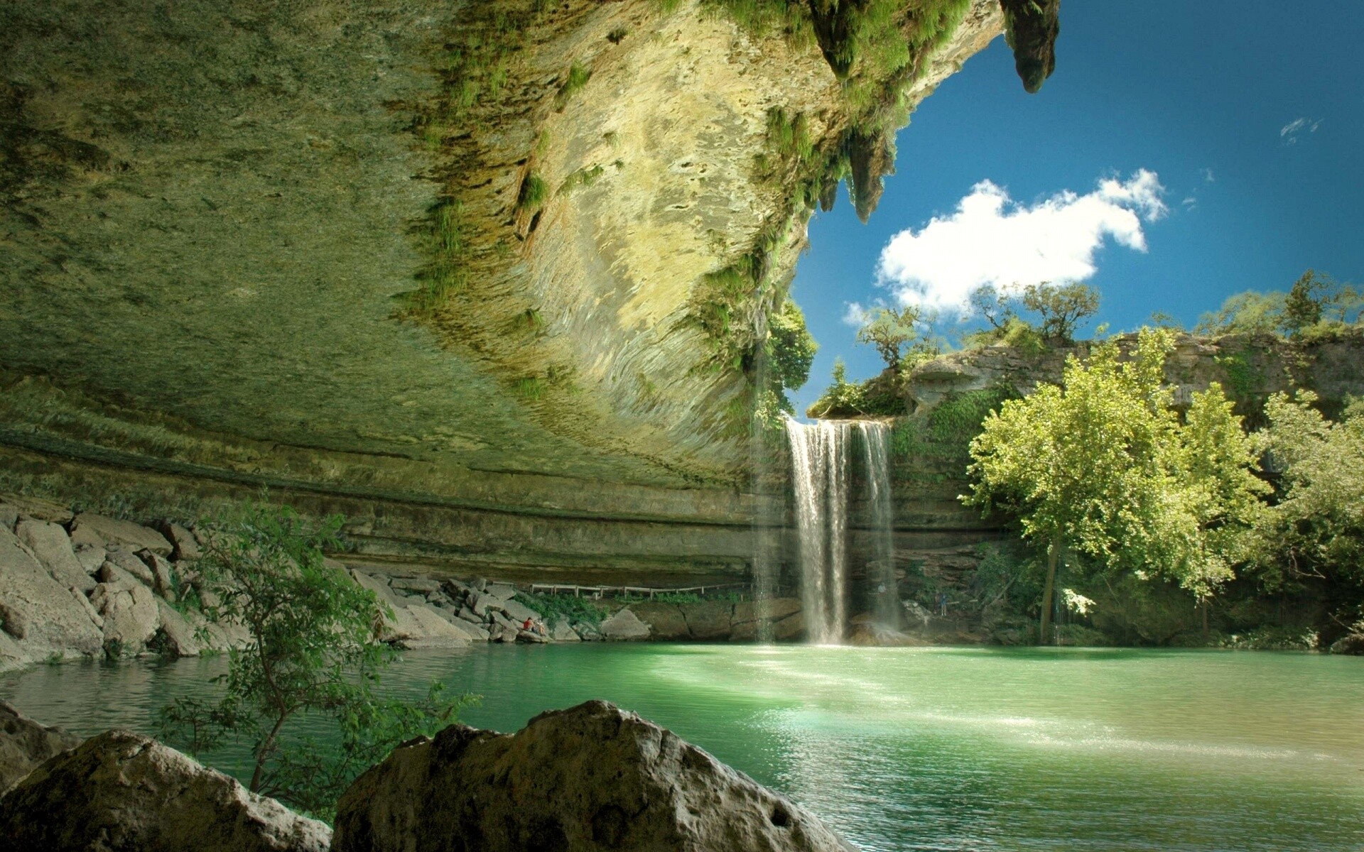 Hamilton Pool, Waterfalls Wallpaper, 1920x1200 HD Desktop